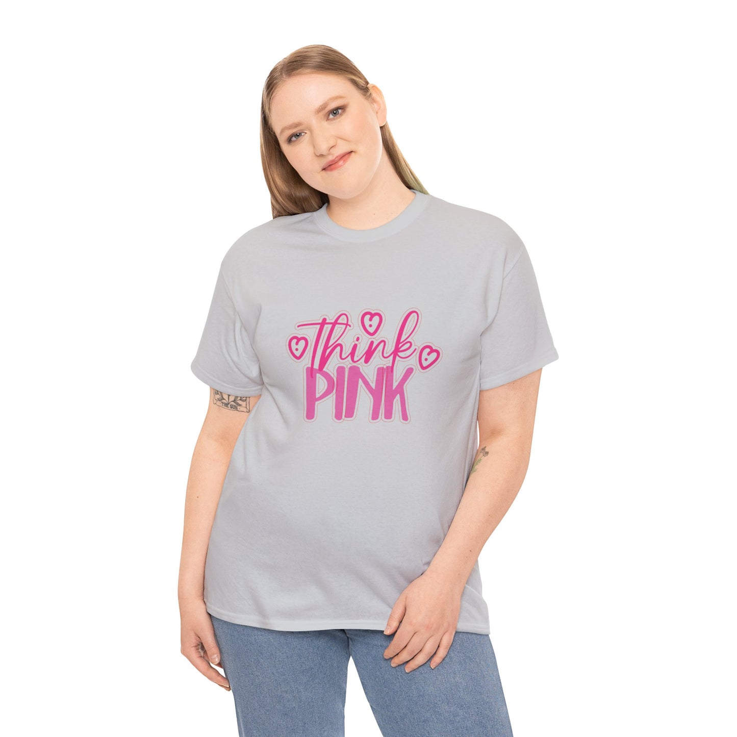 Think Pink Unisex Heavy Cotton Tee