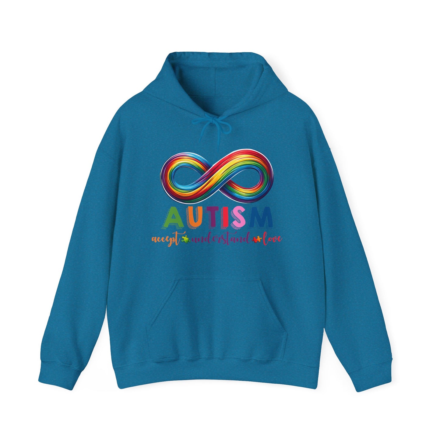 Autism Accept Unisex Heavy Blend™ Hooded Sweatshirt