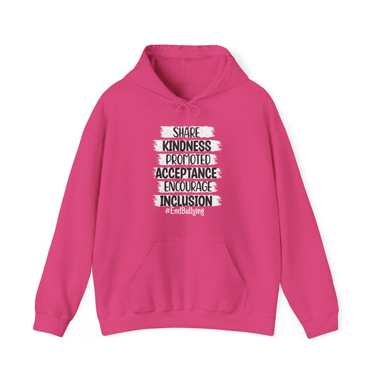 Kindness Acceptance Inclusion End Bullying Unisex Heavy Blend™ Hooded Sweatshirt