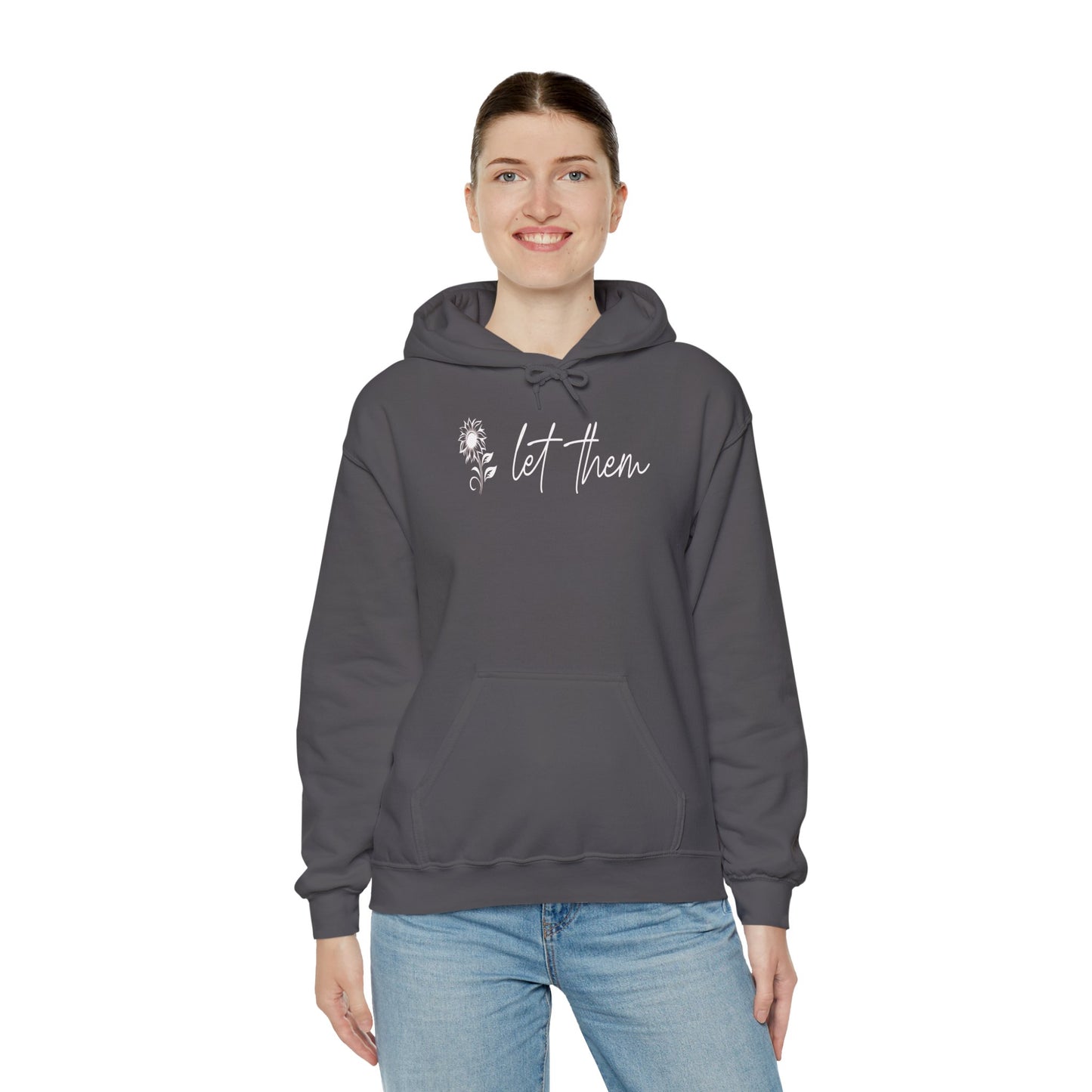 Custom Let Them (with back design) Unisex Heavy Blend™ Hooded Sweatshirt