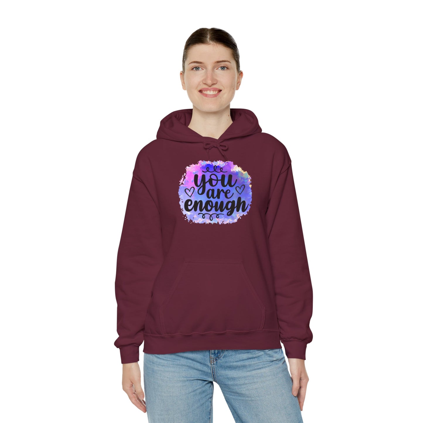 You are enough Unisex Heavy Blend™ Hooded Sweatshirt