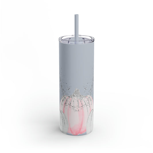 Pink Pumpkin Skinny Matte Tumbler, 20oz