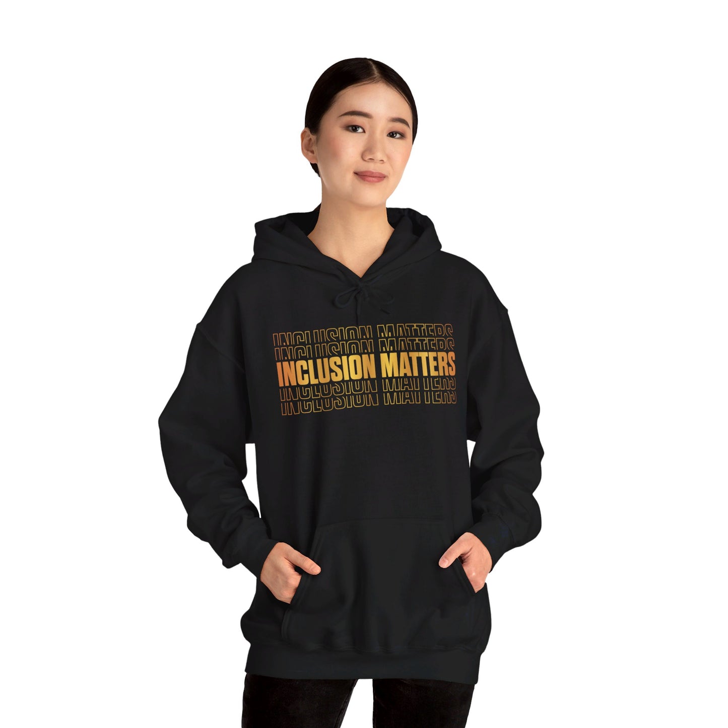 Inclusion Matters Gold Unisex Heavy Blend™ Hooded Sweatshirt