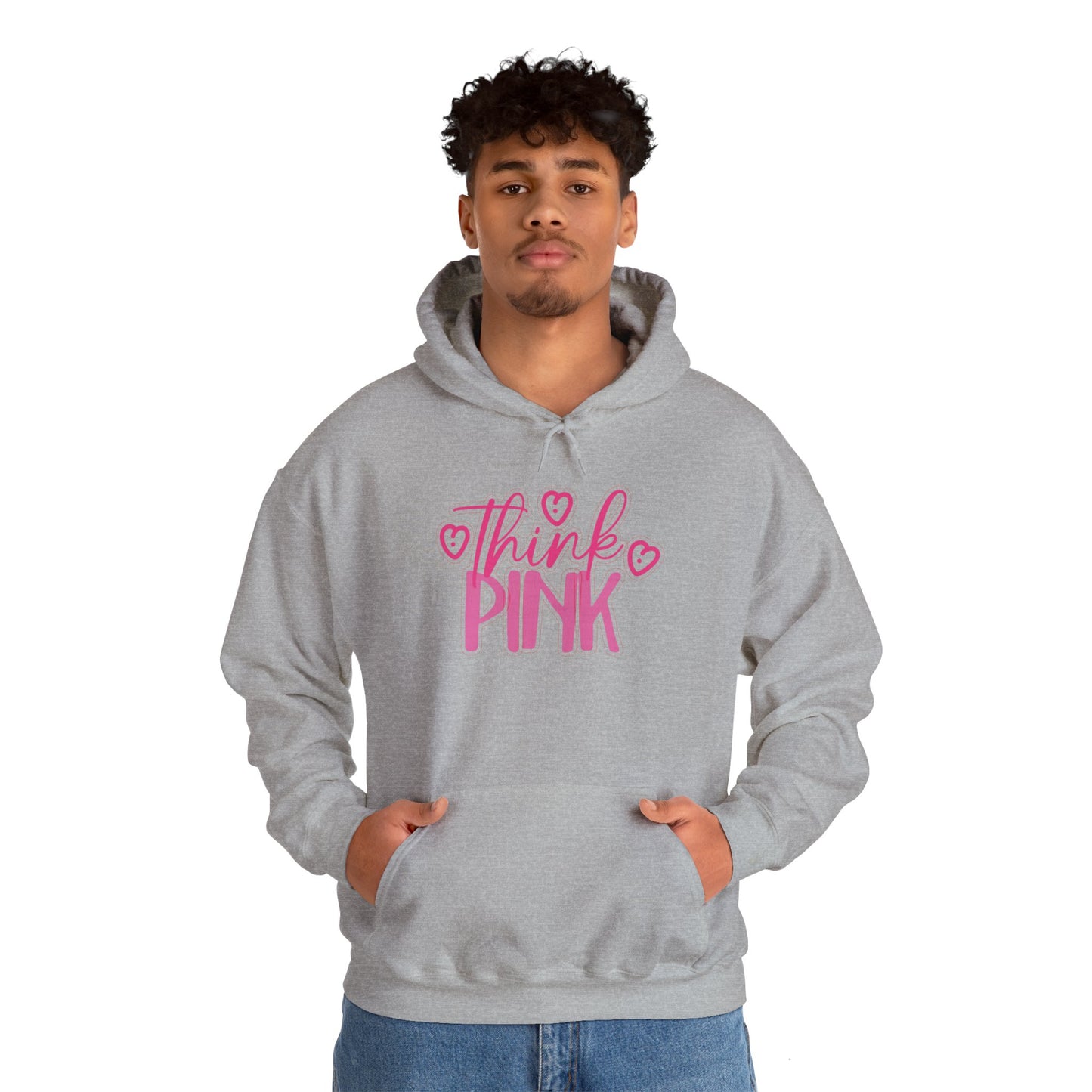 Think Pink Unisex Heavy Blend™ Hooded Sweatshirt