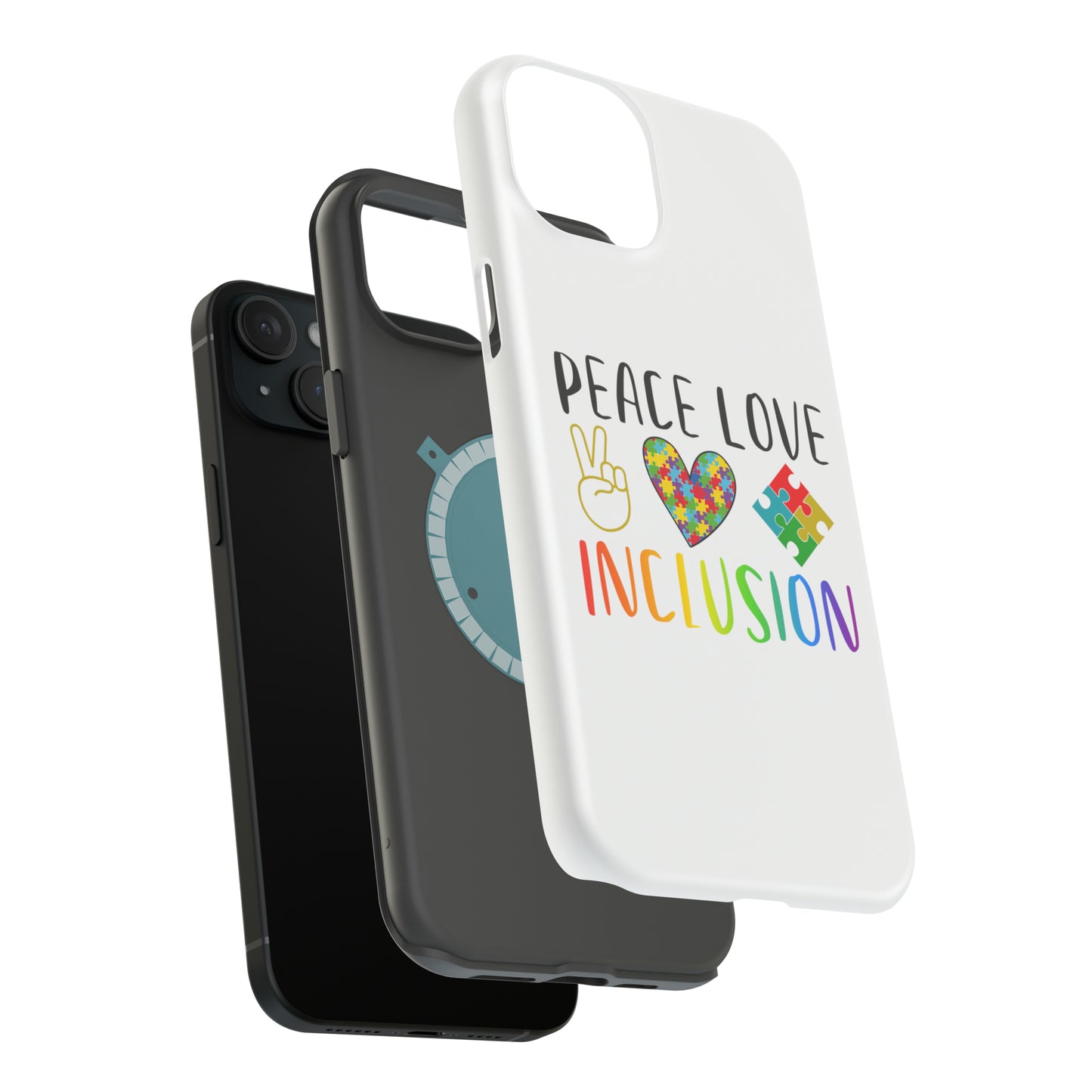 Autism Peace Love Inclusion MagSafe Tough Cases