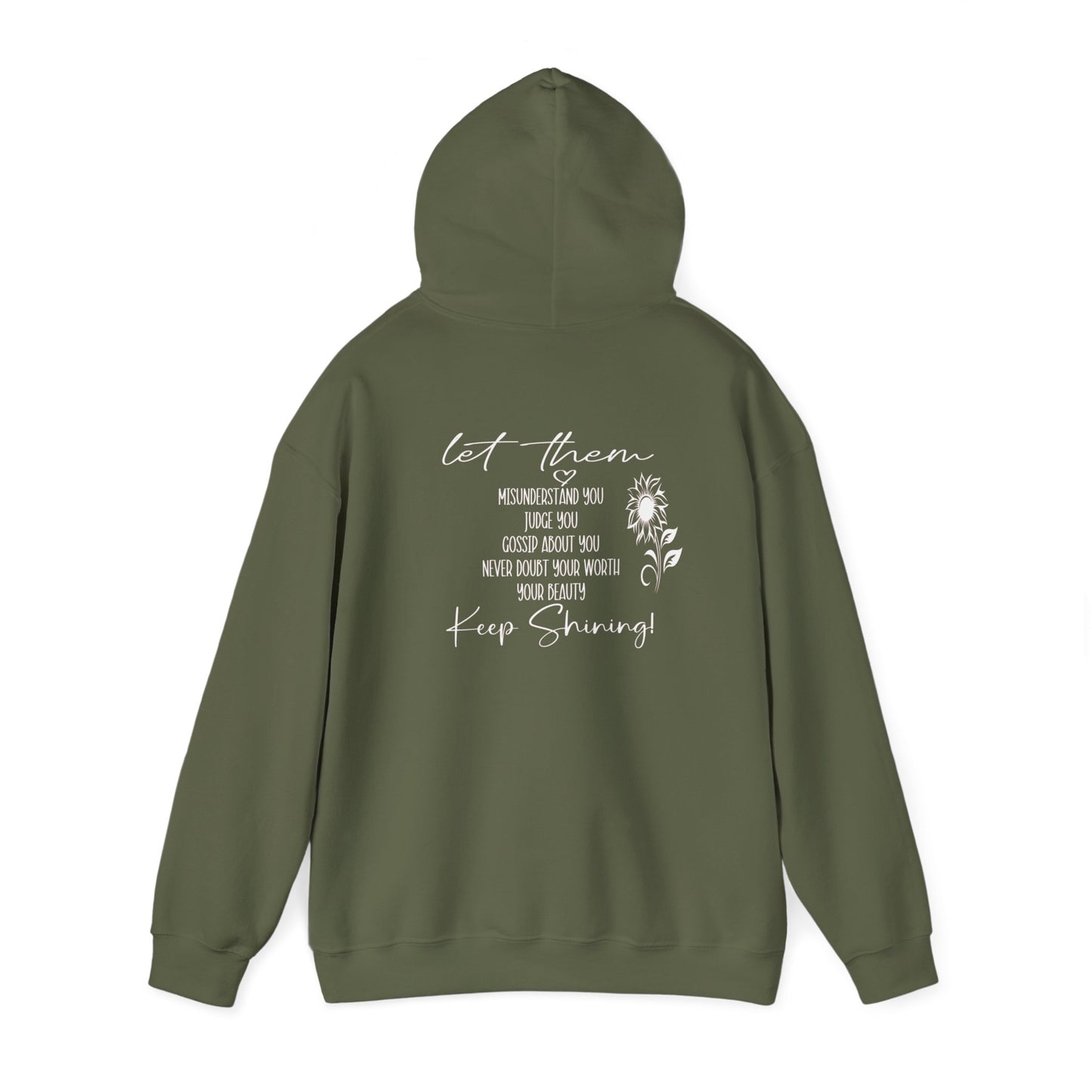 Custom Let Them (with back design) Unisex Heavy Blend™ Hooded Sweatshirt