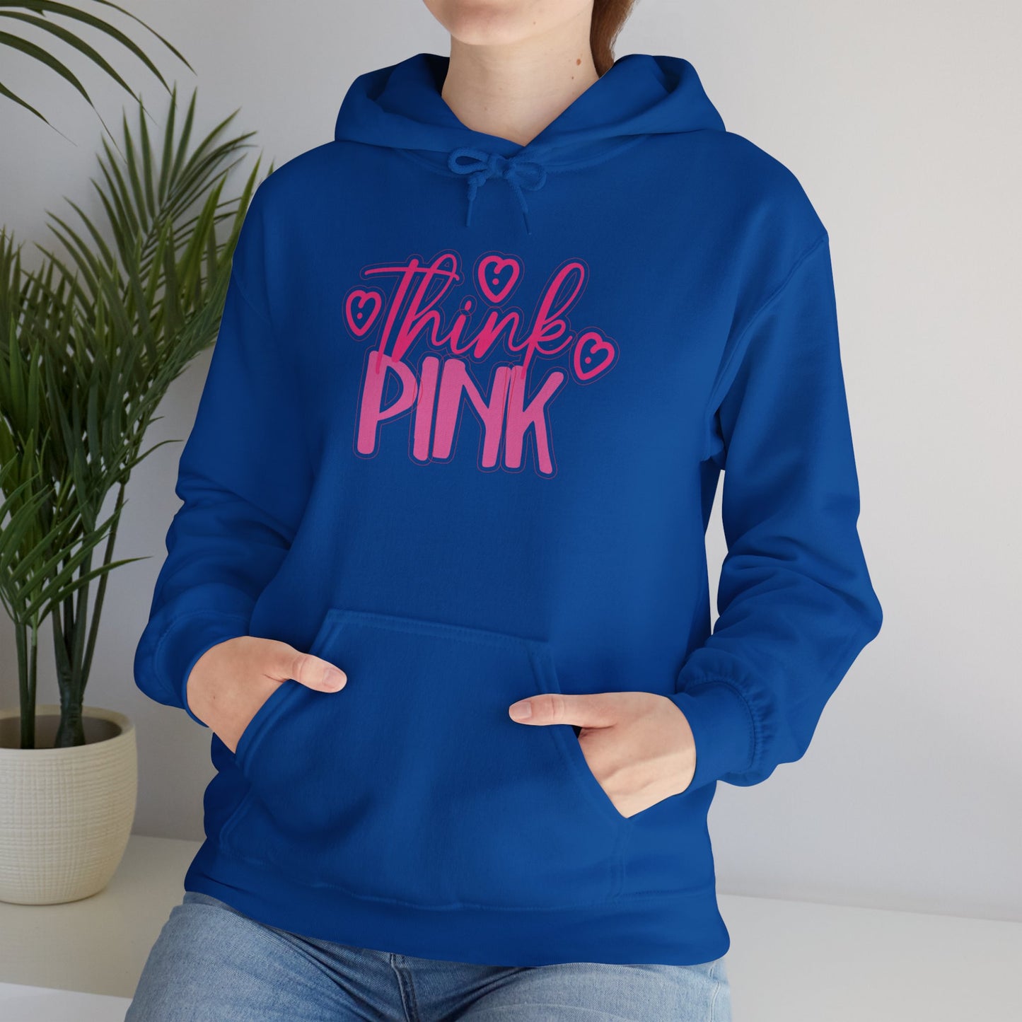 Think Pink Unisex Heavy Blend™ Hooded Sweatshirt