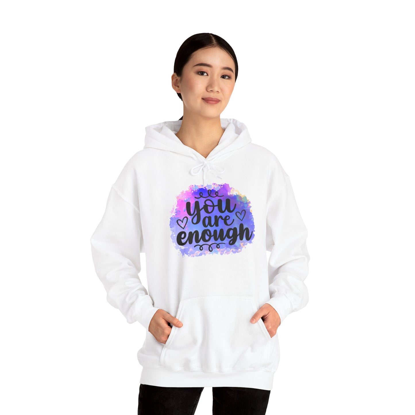 You are enough Unisex Heavy Blend™ Hooded Sweatshirt