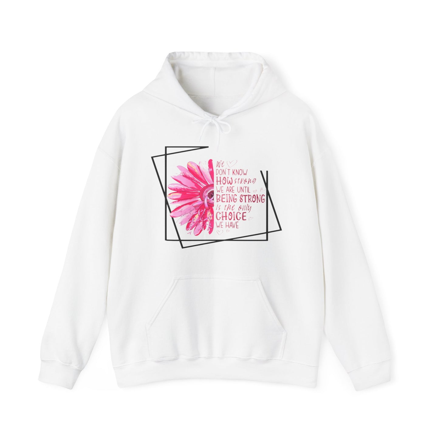 Breast Cancer How Strong We Are Unisex Heavy Blend™ Hooded Sweatshirt