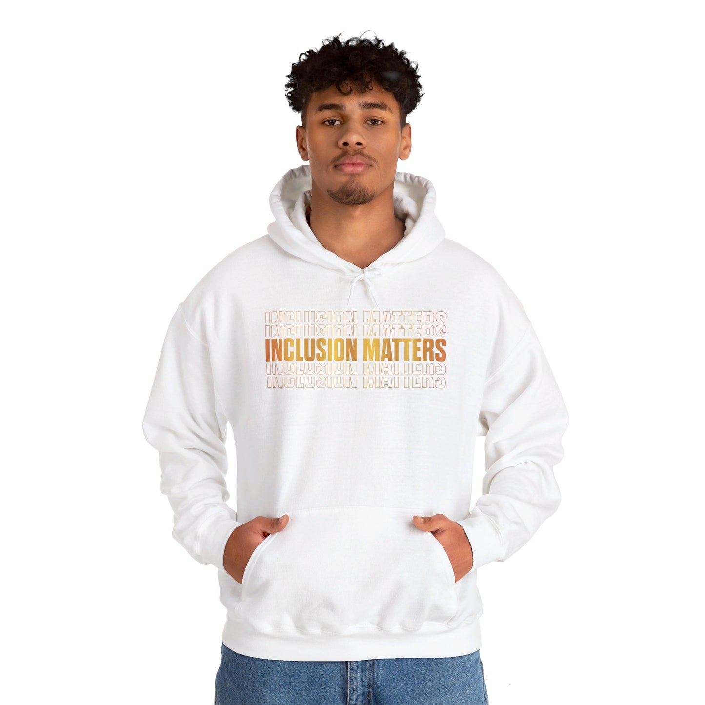 Inclusion Matters Gold Unisex Heavy Blend™ Hooded Sweatshirt