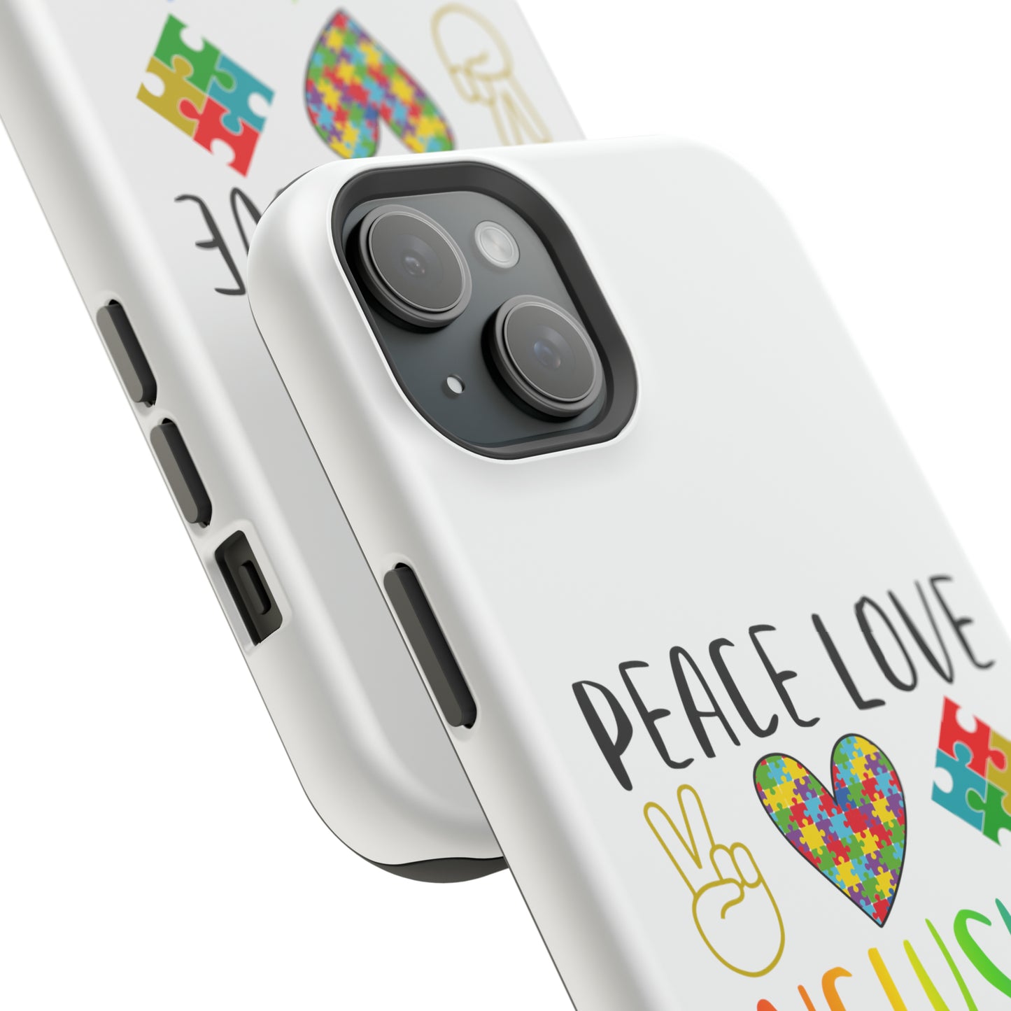 Autism Peace Love Inclusion MagSafe Tough Cases