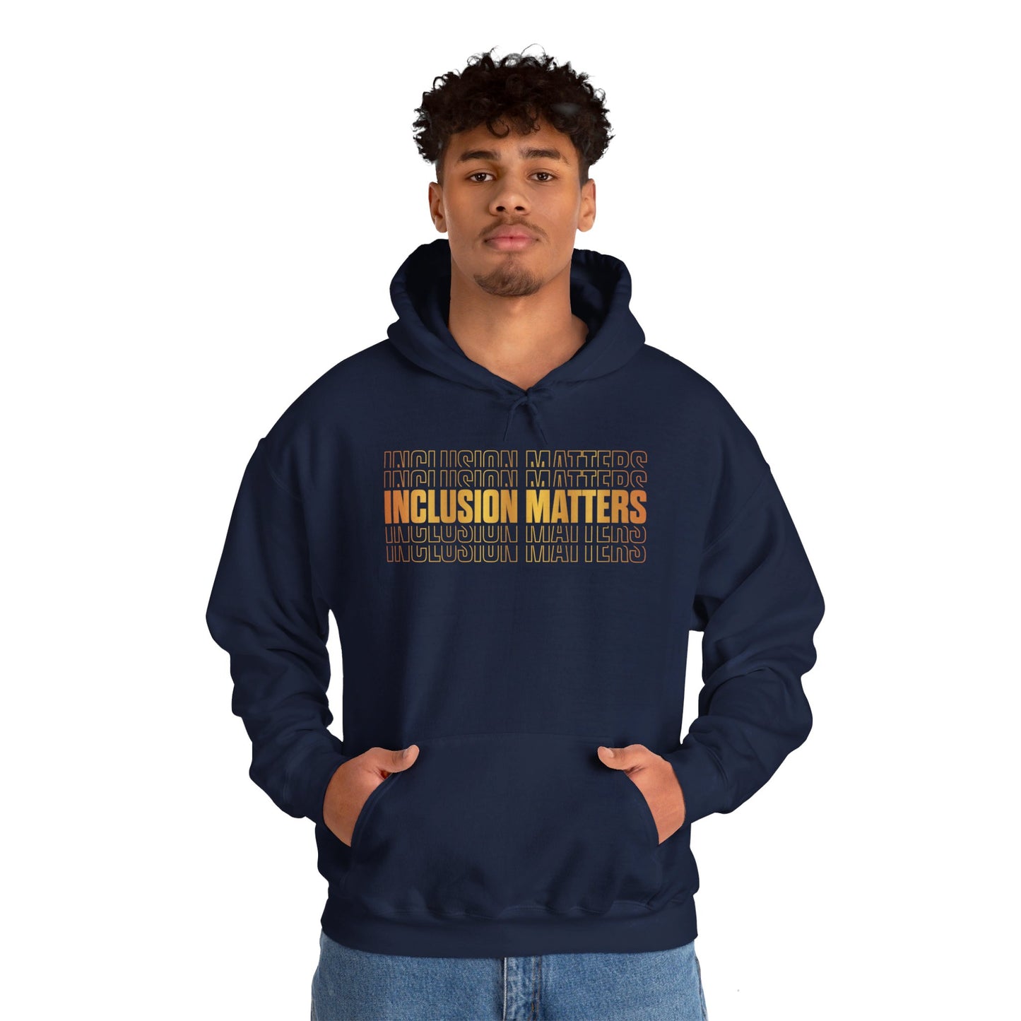 Inclusion Matters Gold Unisex Heavy Blend™ Hooded Sweatshirt