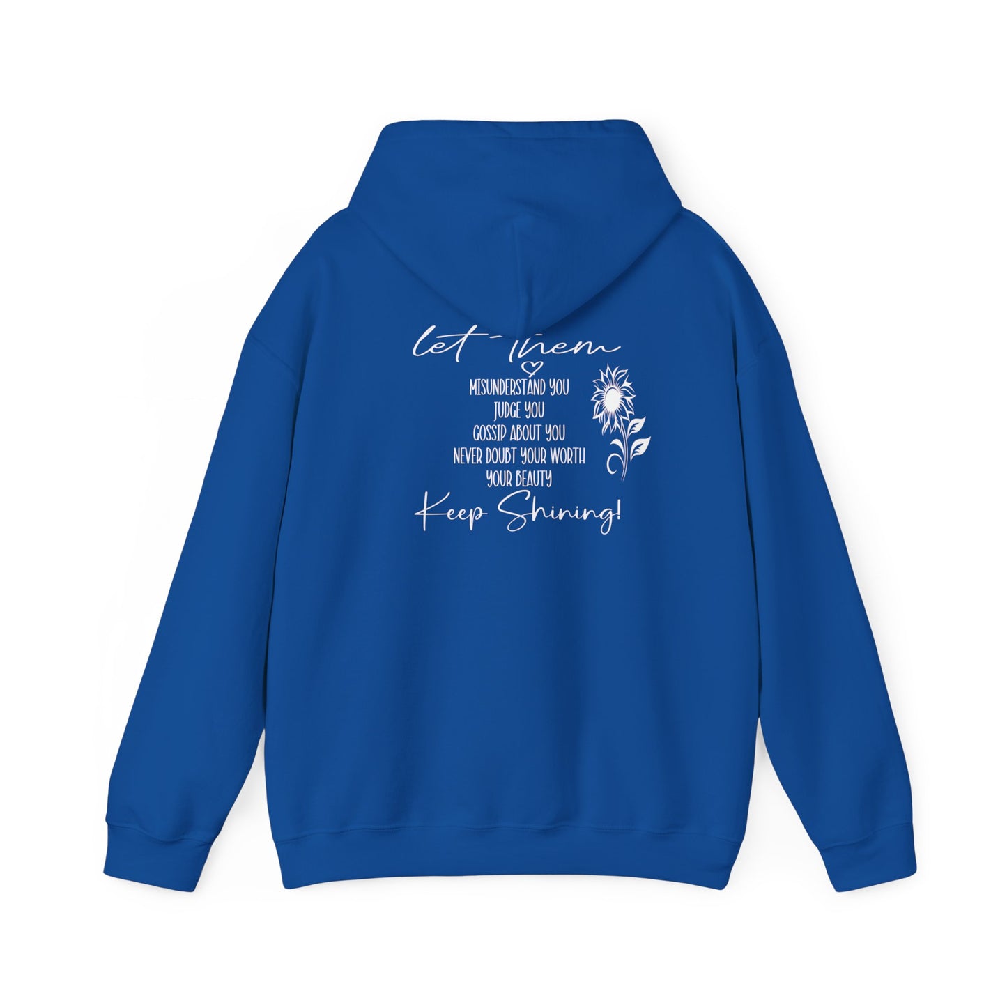 Custom Let Them (with back design) Unisex Heavy Blend™ Hooded Sweatshirt