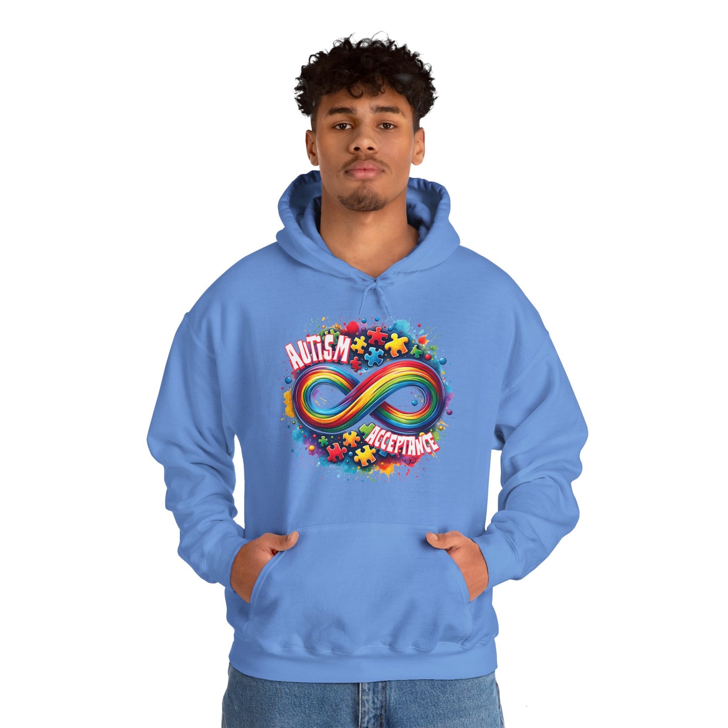 Autism Acceptance Unisex Heavy Blend™ Hooded Sweatshirt