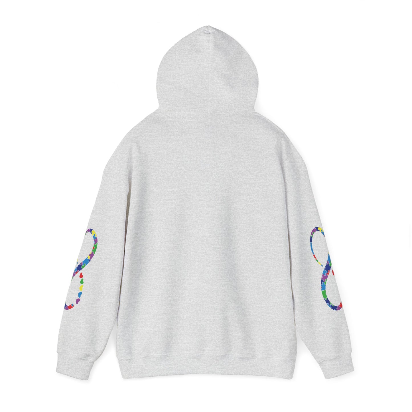 Autistic Pride (Double Sleeve Design) Unisex Heavy Blend™ Hooded Sweatshirt