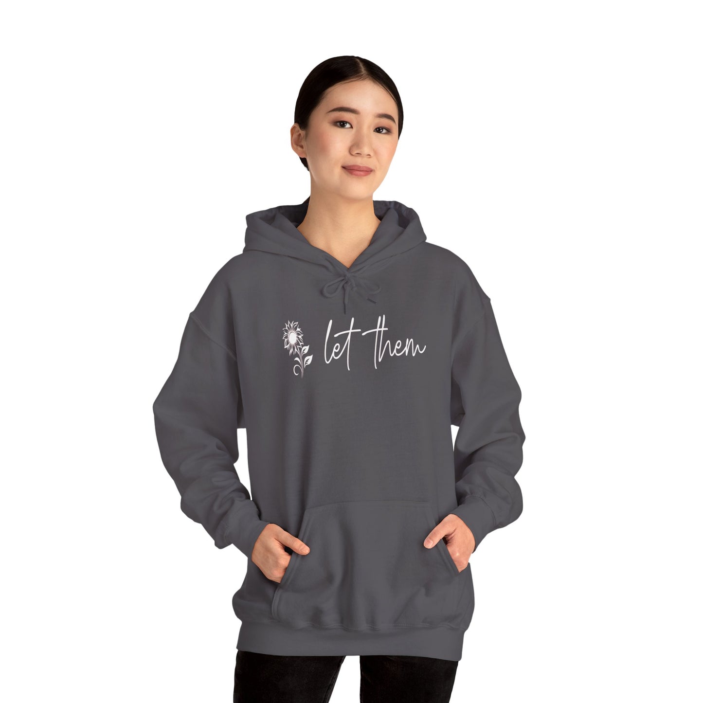 Custom Let Them (with back design) Unisex Heavy Blend™ Hooded Sweatshirt