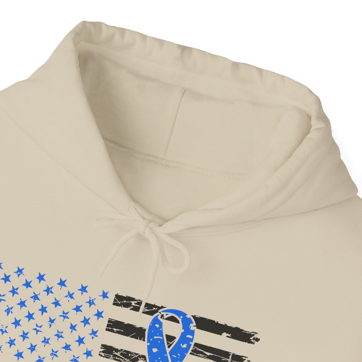 No one fights alone - Colon Cancer Unisex Heavy Blend™ Hooded Sweatshirt