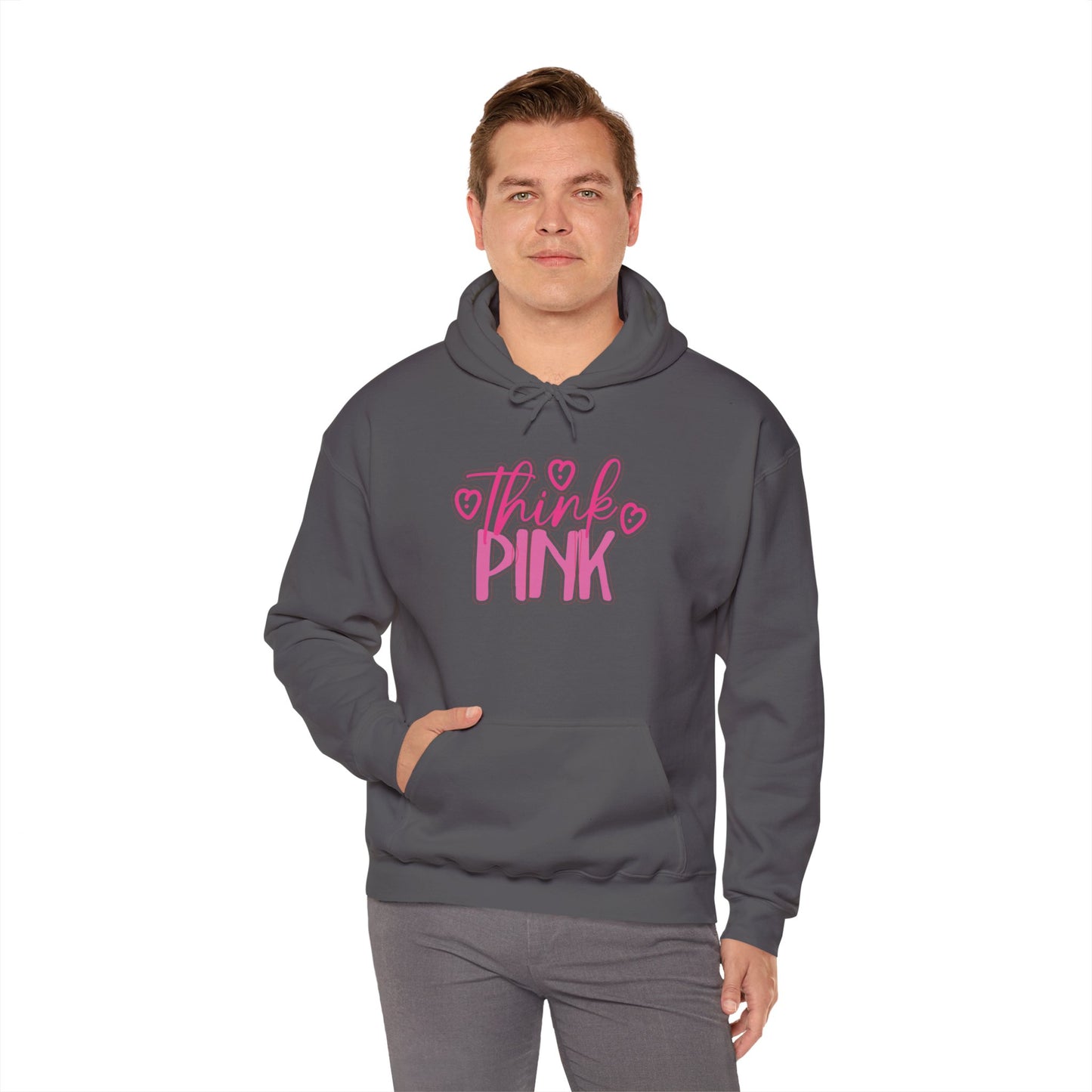 Think Pink Unisex Heavy Blend™ Hooded Sweatshirt