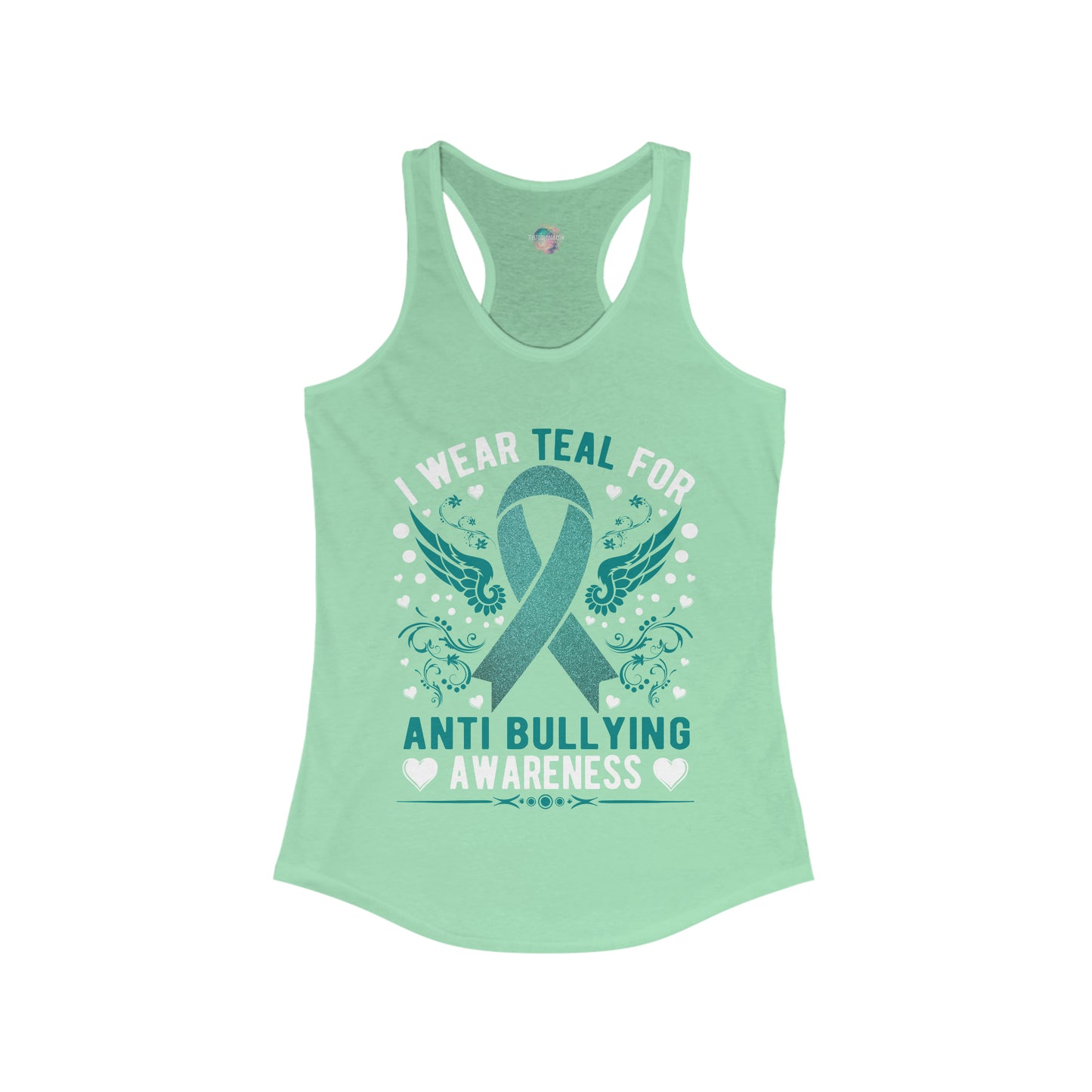 Anti Bully Teal Women's Ideal Racerback Tank