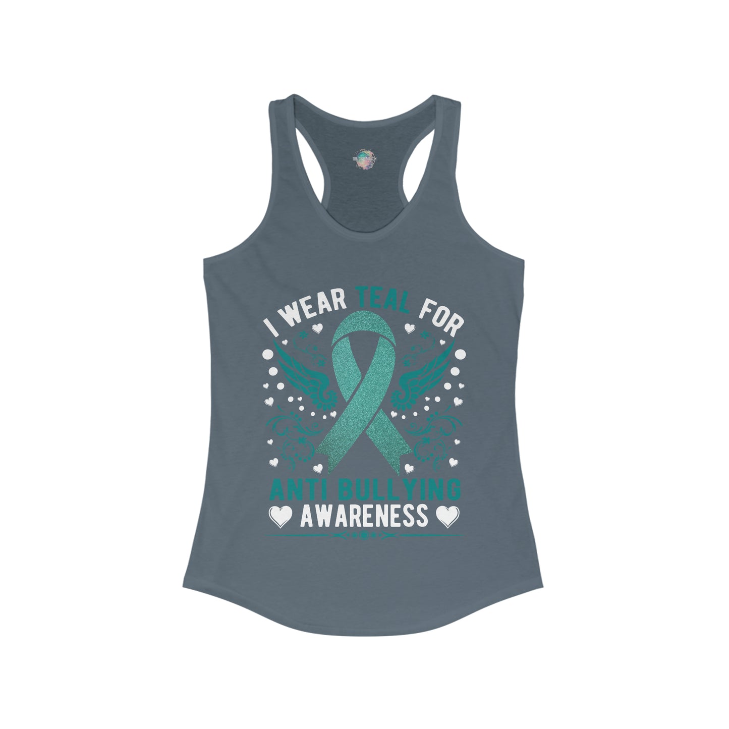 Anti Bully Teal Women's Ideal Racerback Tank