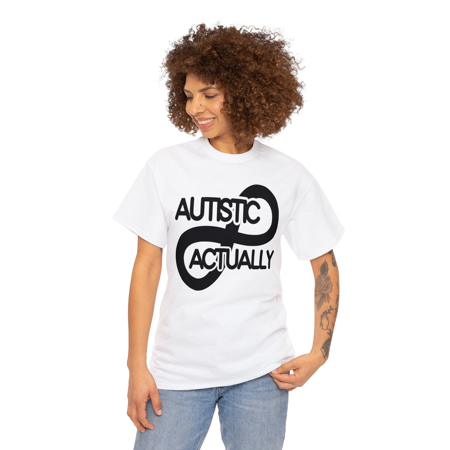 Actually Autistic Unisex Heavy Cotton Tee