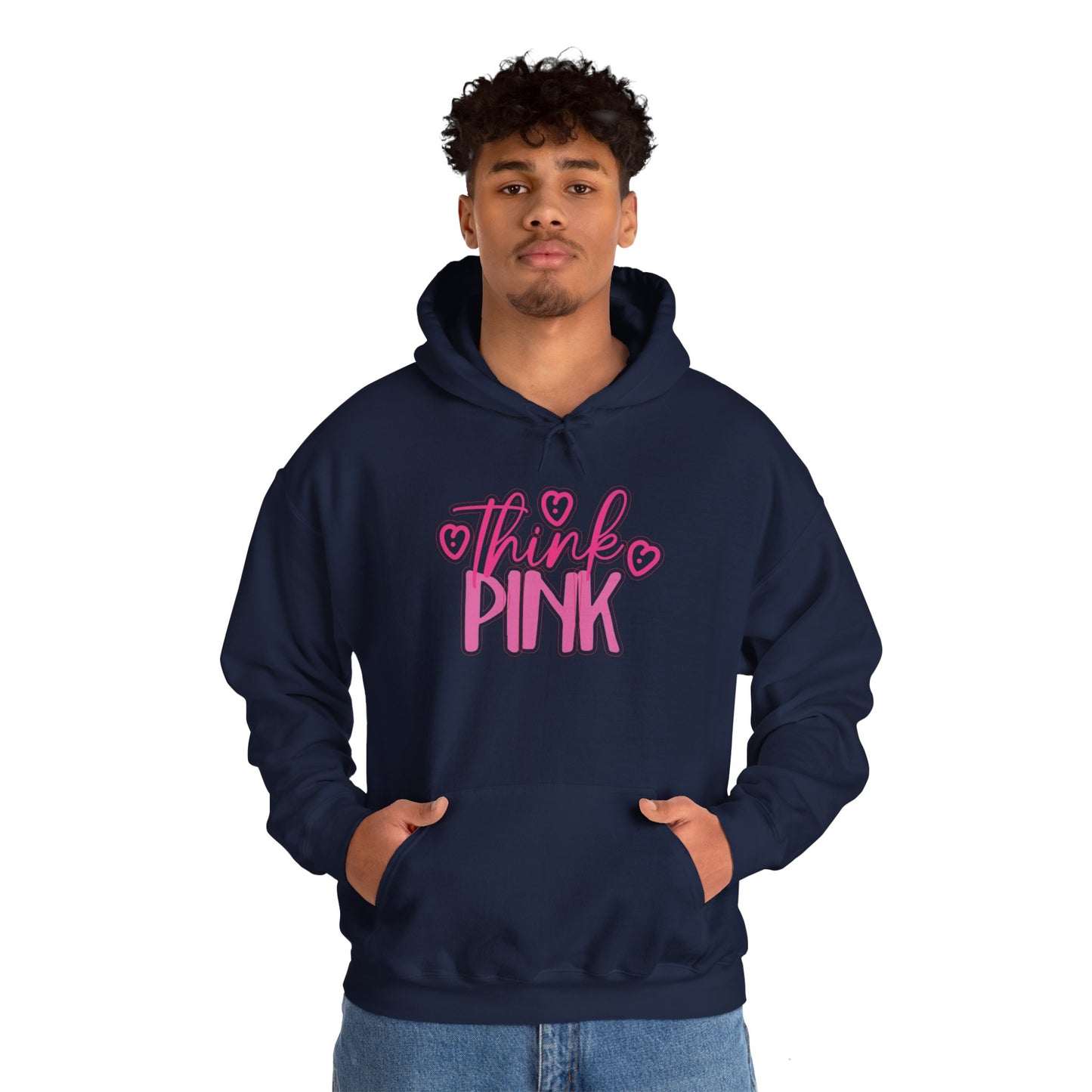 Think Pink Unisex Heavy Blend™ Hooded Sweatshirt