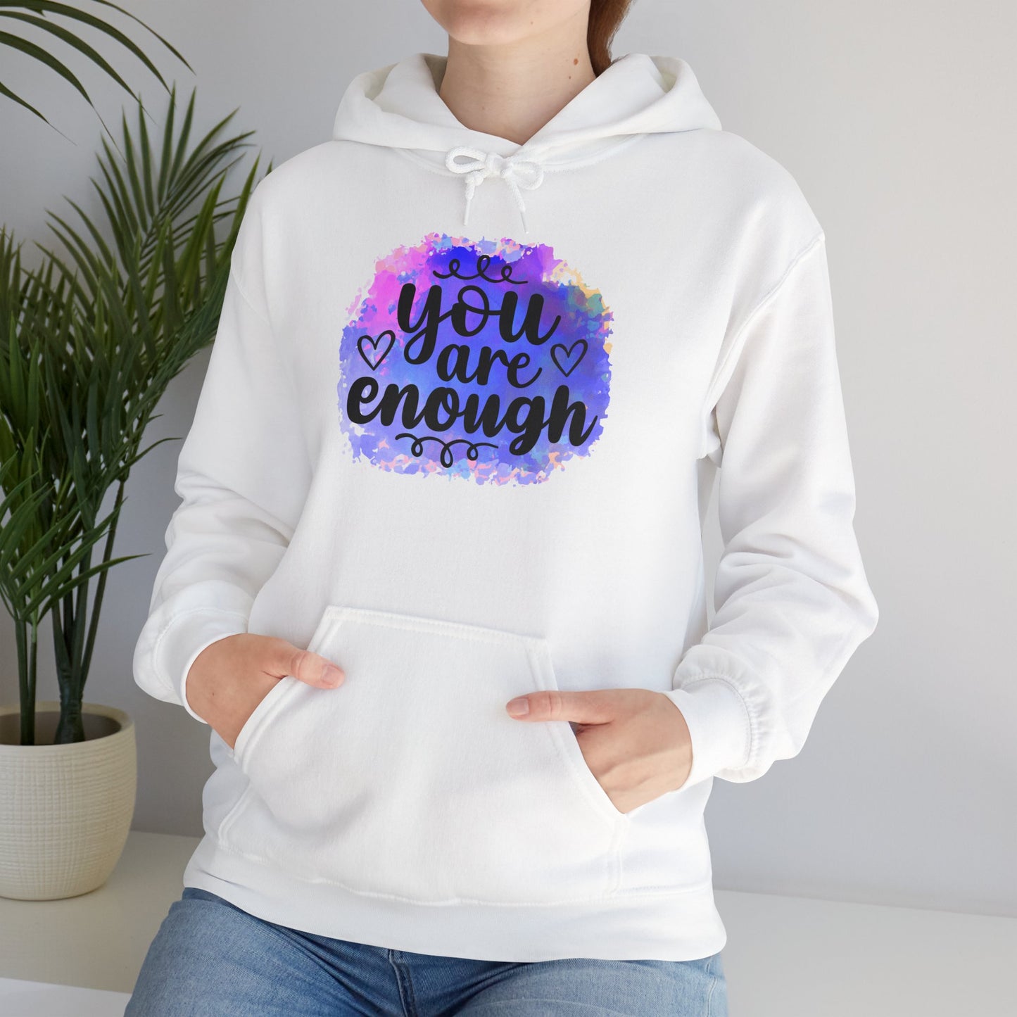 You are enough Unisex Heavy Blend™ Hooded Sweatshirt