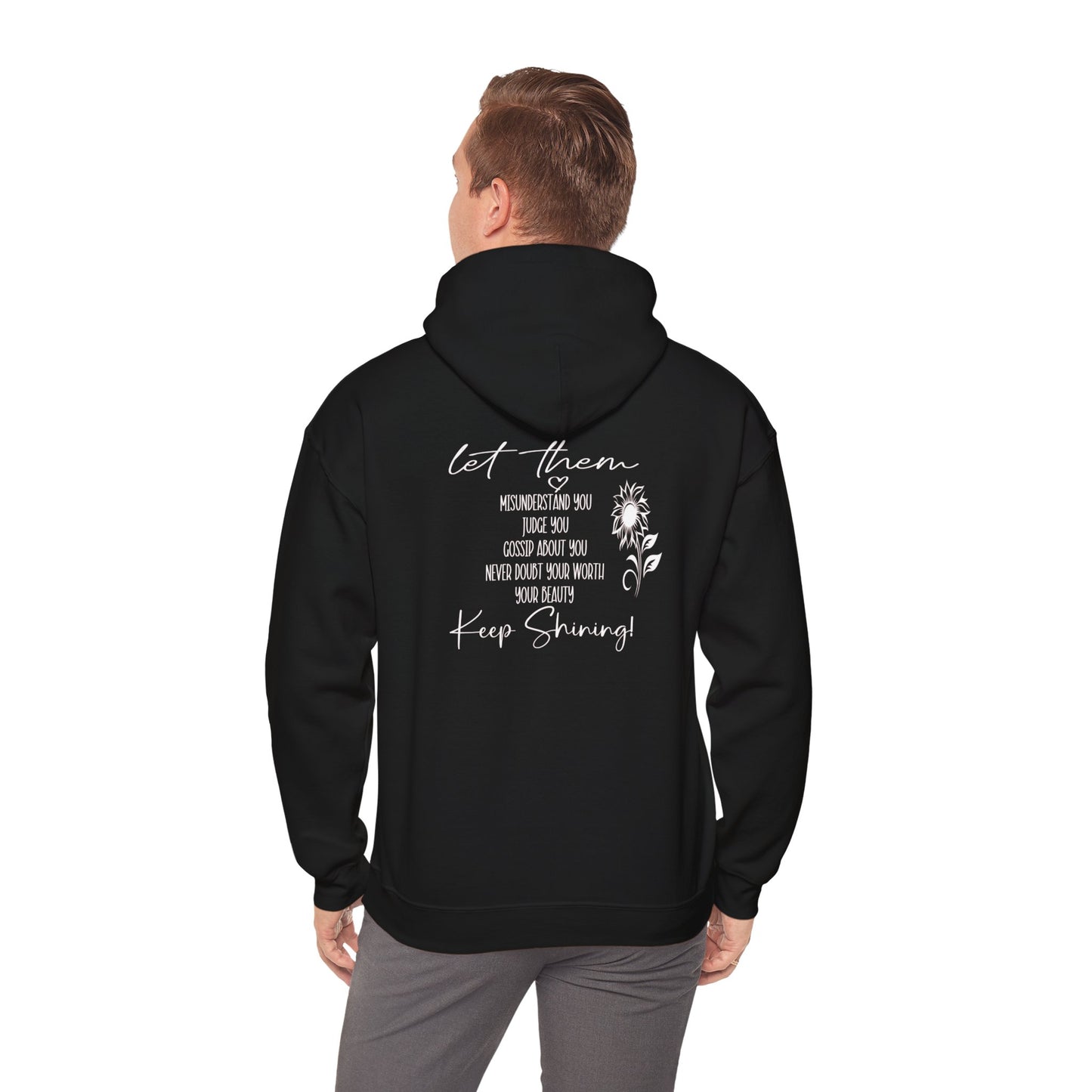 Custom Let Them (with back design) Unisex Heavy Blend™ Hooded Sweatshirt