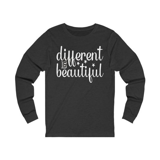 Different is Beautiful Unisex Jersey Long Sleeve Tee