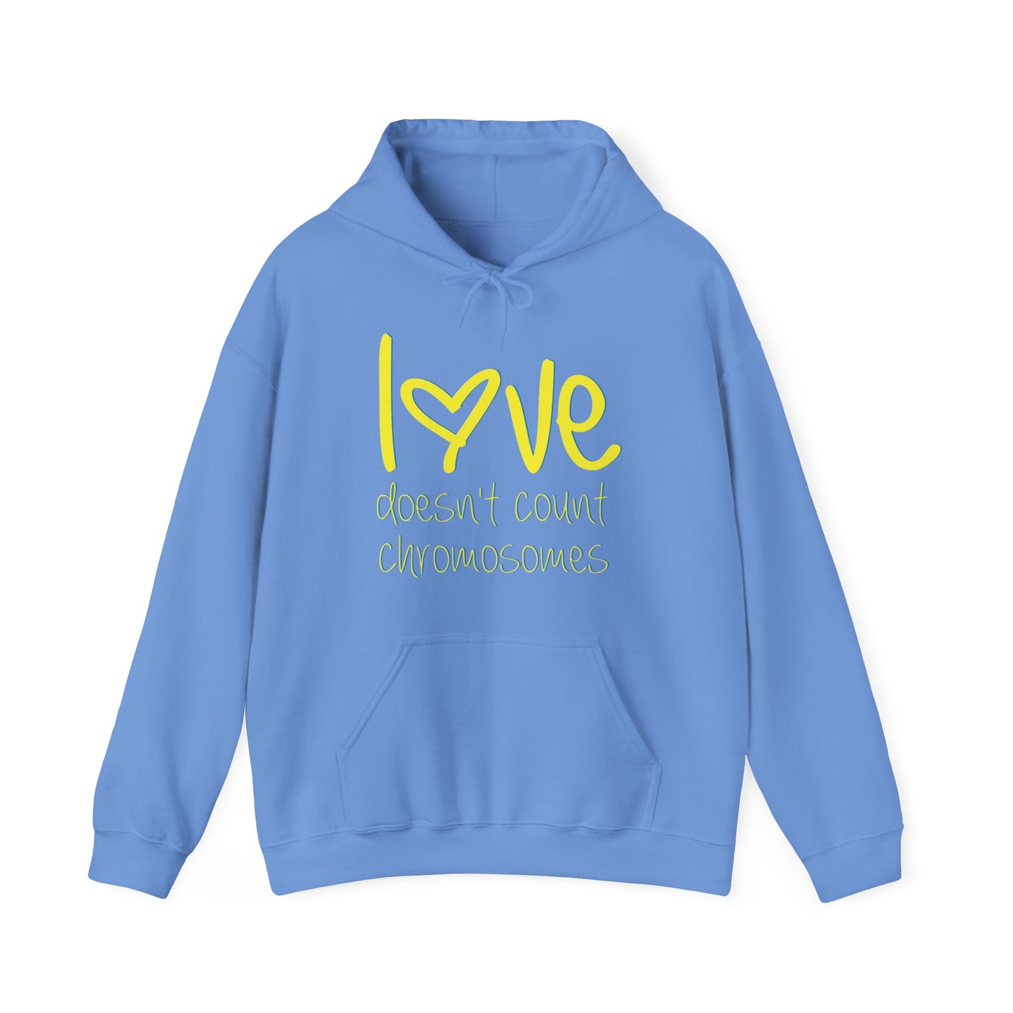 Love doesn't count chromosomes Unisex Heavy Blend™ Hooded Sweatshirt