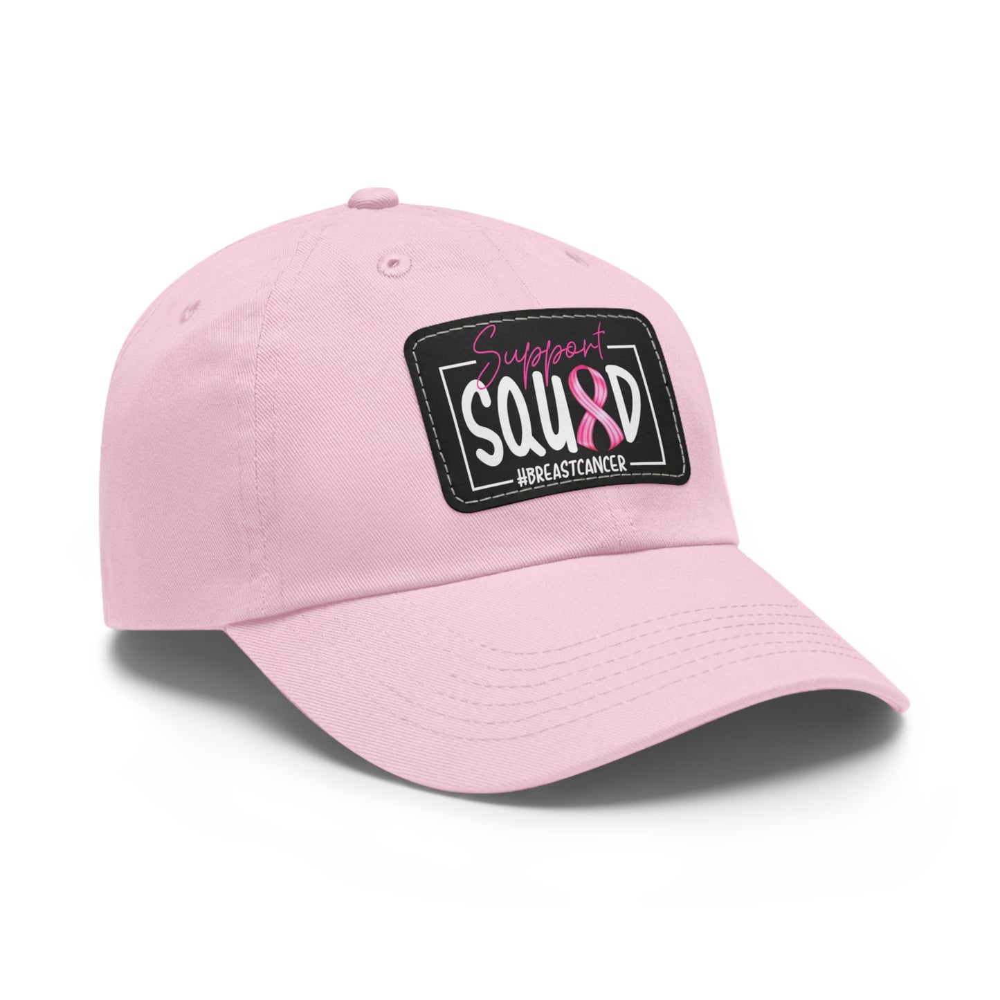 Support Squad Dad Hat with Leather Patch (Rectangle)