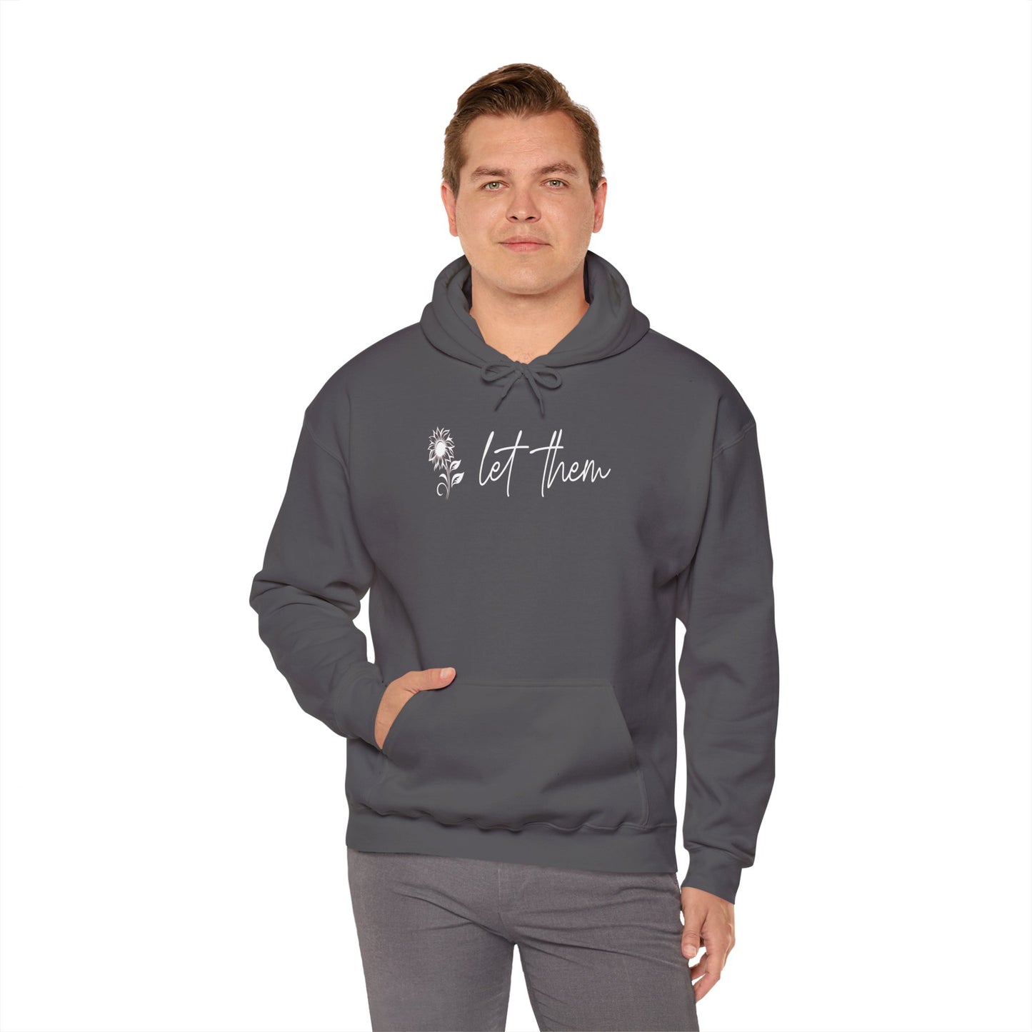 Custom Let Them (with back design) Unisex Heavy Blend™ Hooded Sweatshirt