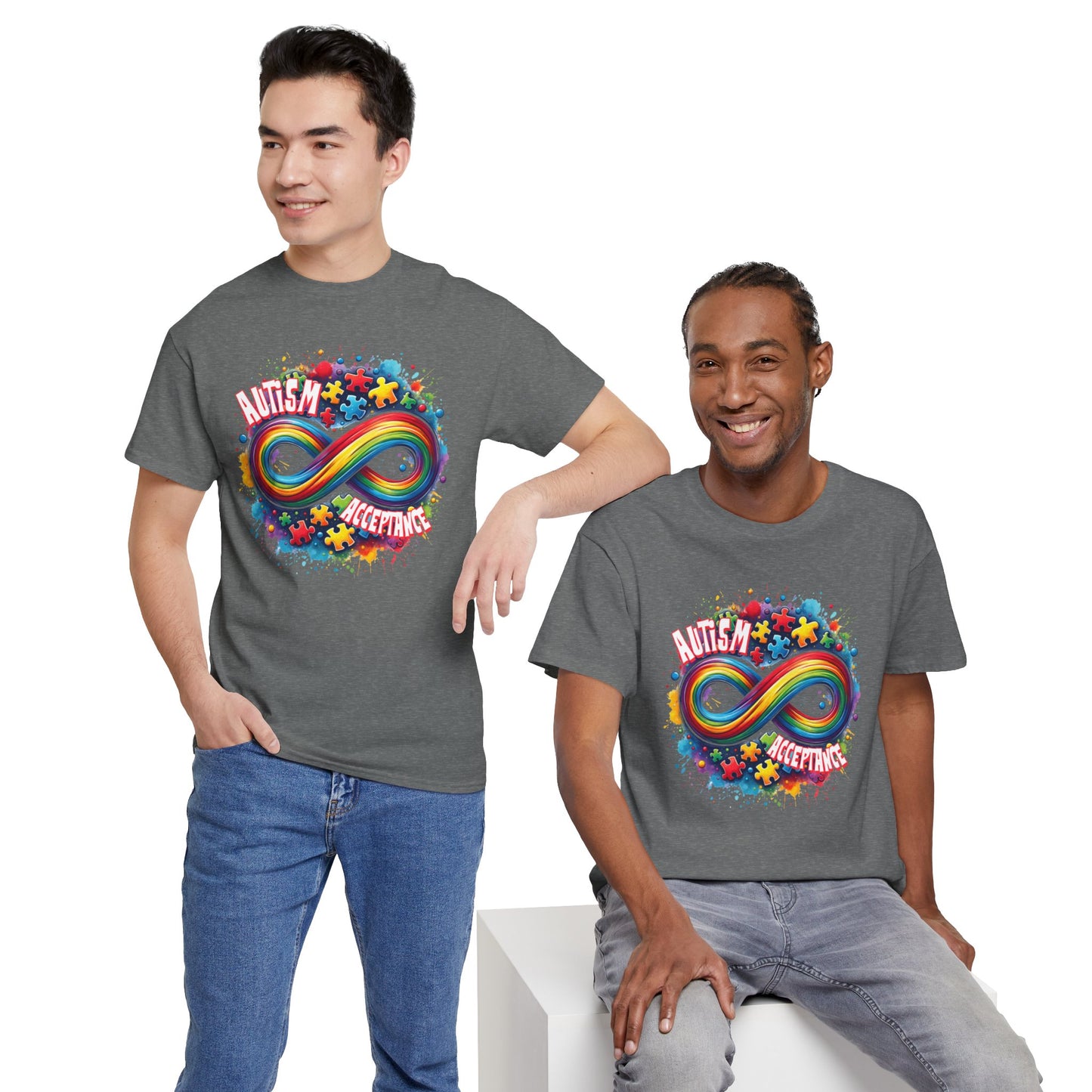 Autism Acceptance Unisex Heavy Cotton Tee