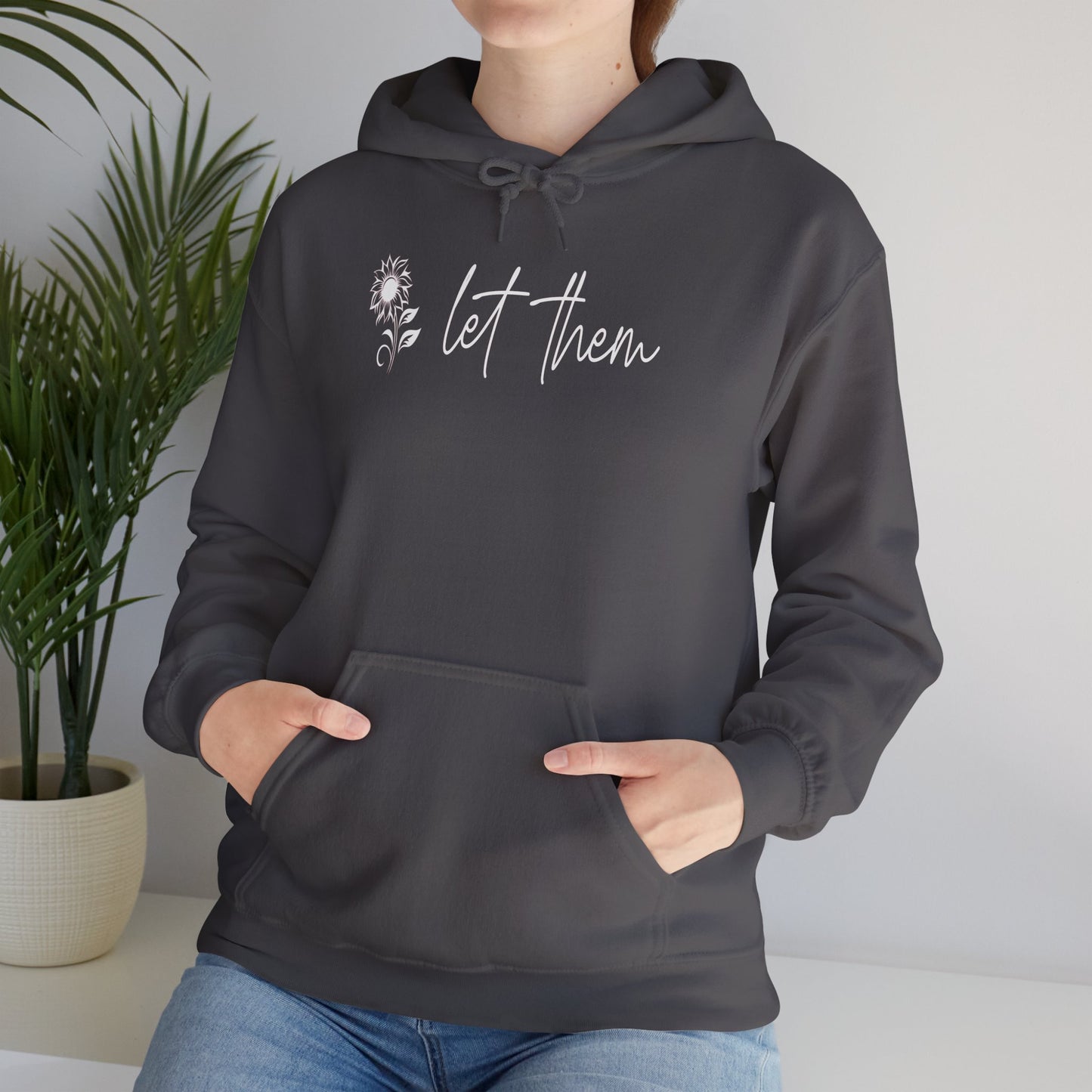 Custom Let Them (with back design) Unisex Heavy Blend™ Hooded Sweatshirt