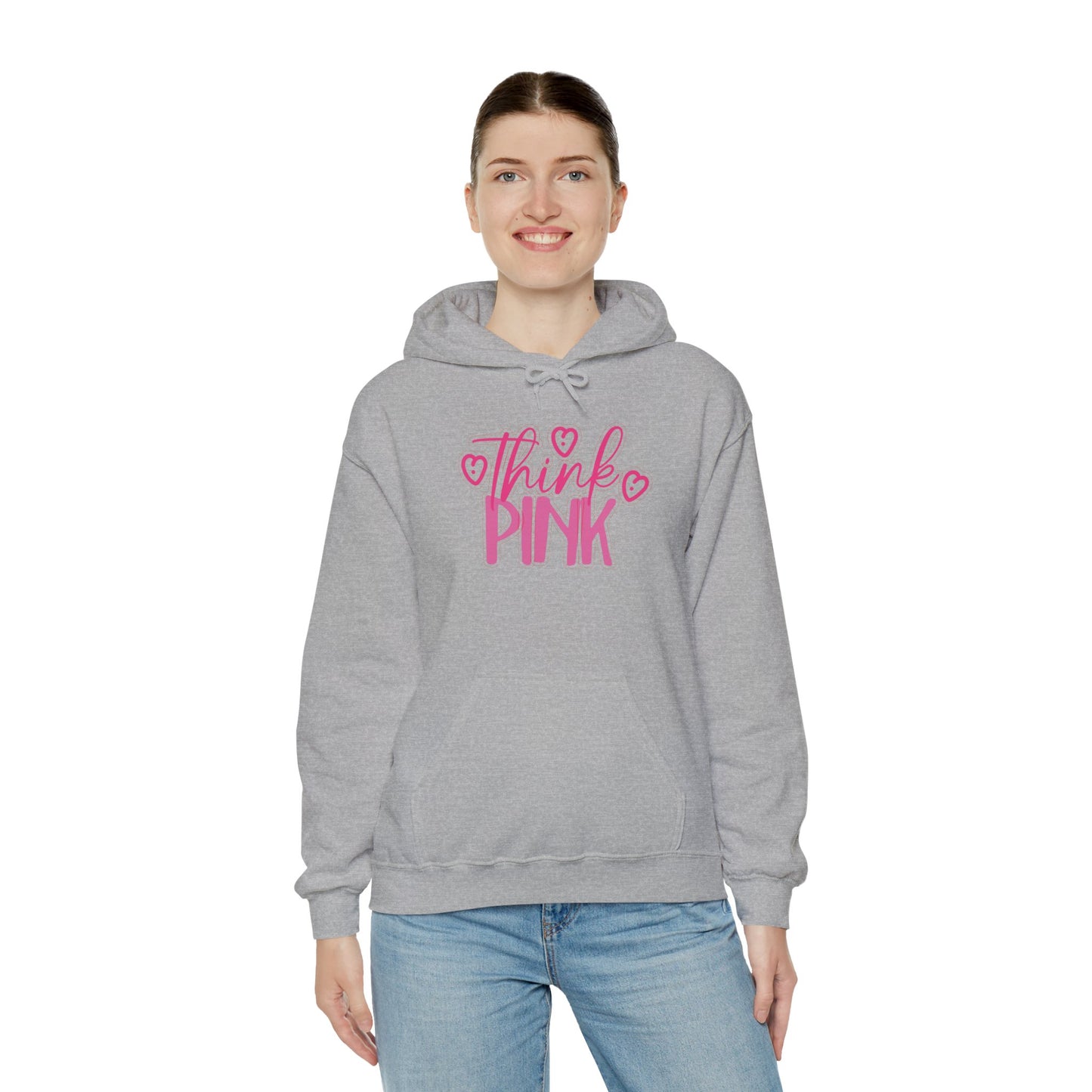 Think Pink Unisex Heavy Blend™ Hooded Sweatshirt