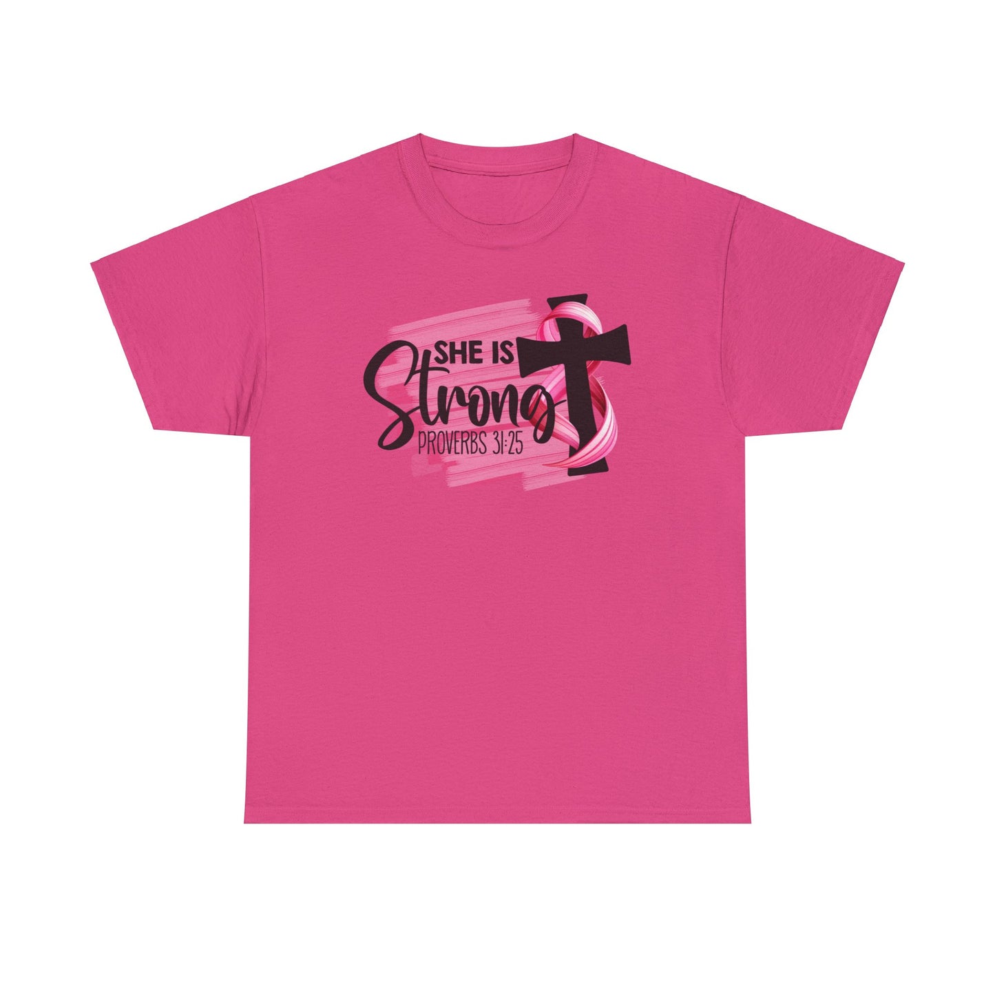 She is strong Survivor Unisex Heavy Cotton Tee