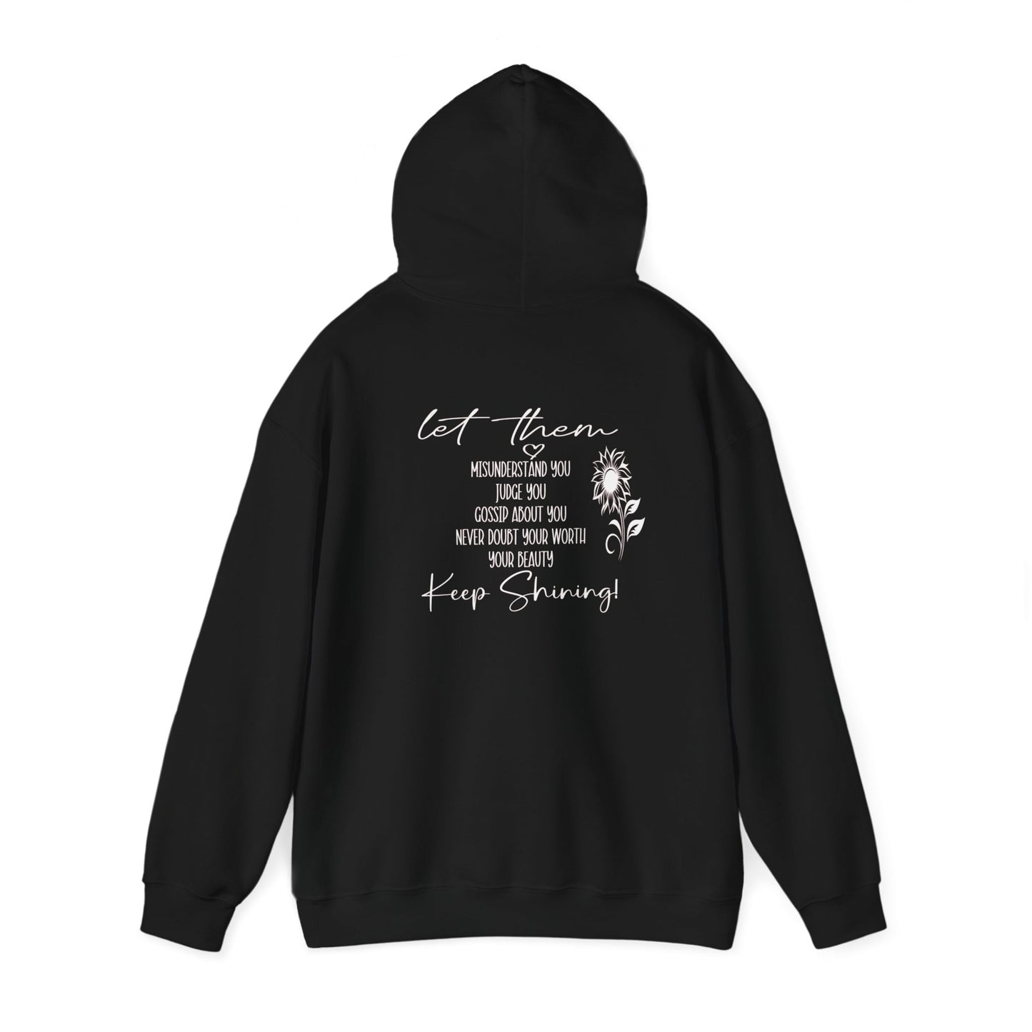 Custom Let Them (with back design) Unisex Heavy Blend™ Hooded Sweatshirt