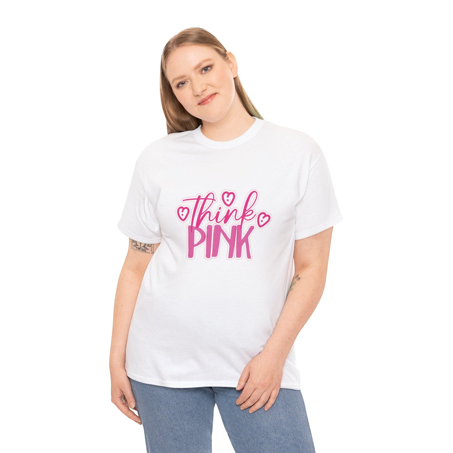 Think Pink Unisex Heavy Cotton Tee