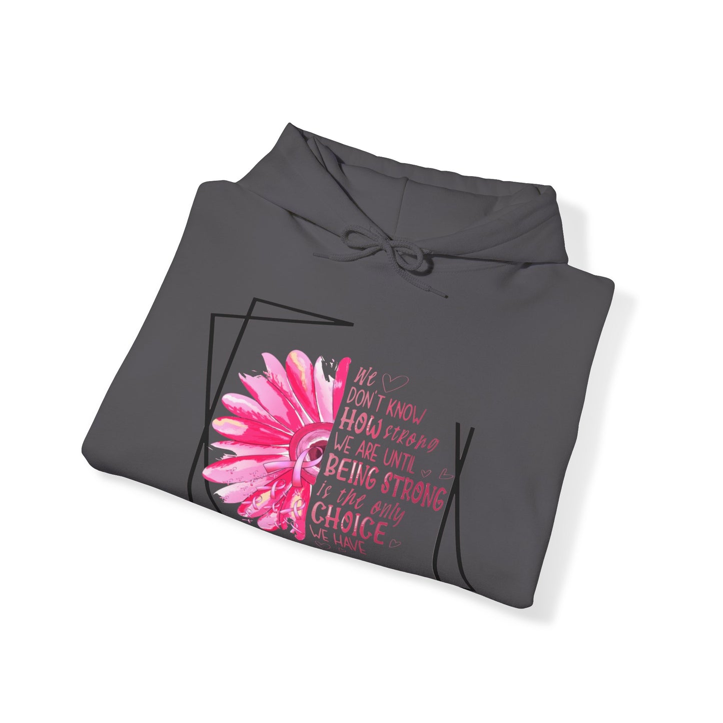 Breast Cancer How Strong We Are Unisex Heavy Blend™ Hooded Sweatshirt