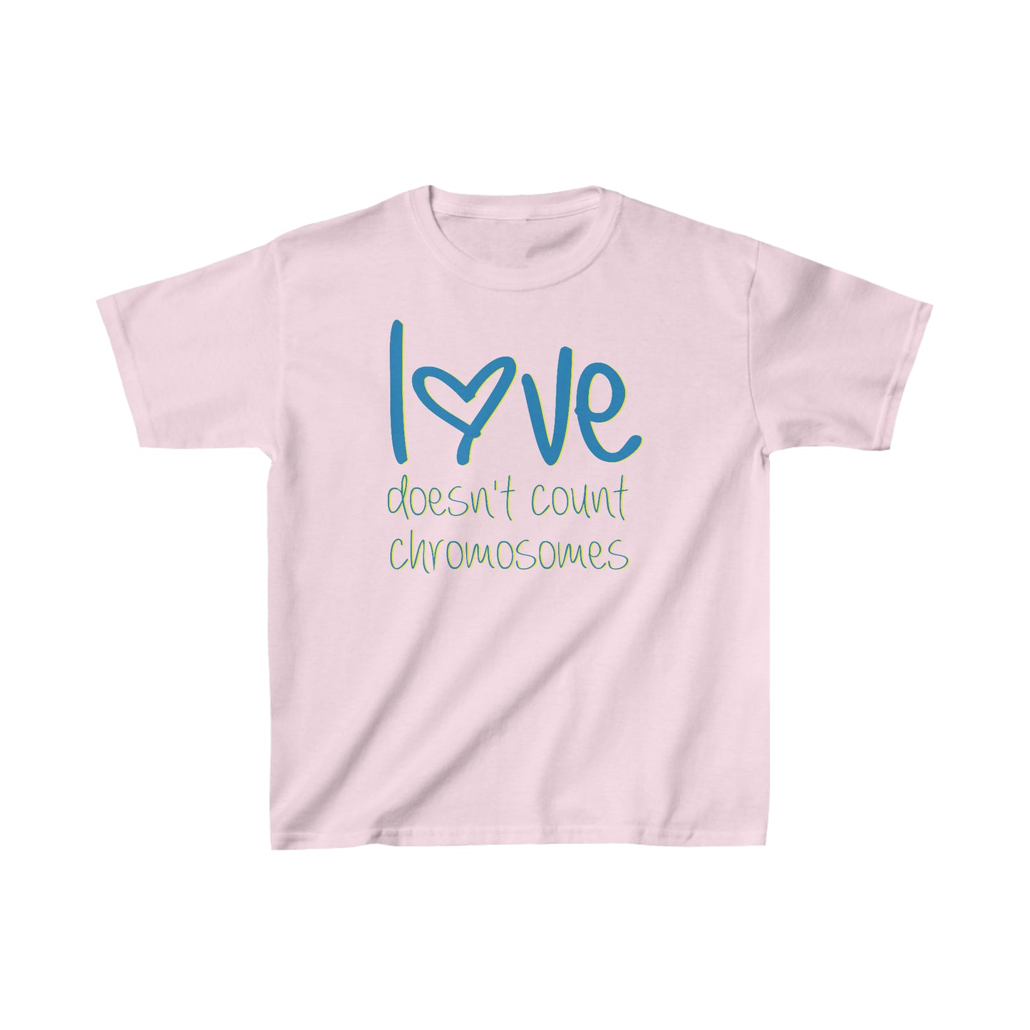 Love doesn't count chromosomes  Kids Heavy Cotton™ Tee