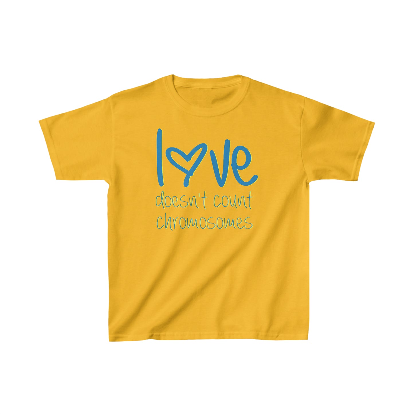 Love doesn't count chromosomes  Kids Heavy Cotton™ Tee