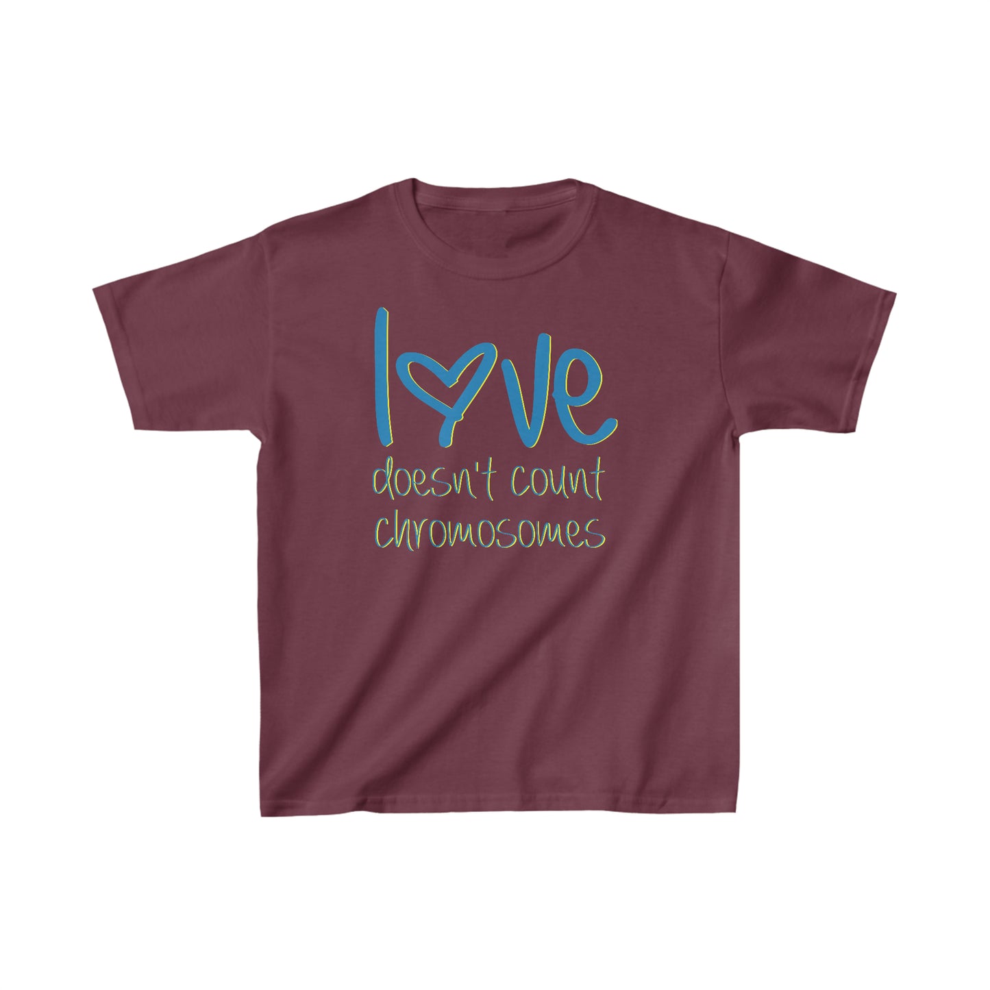 Love doesn't count chromosomes  Kids Heavy Cotton™ Tee