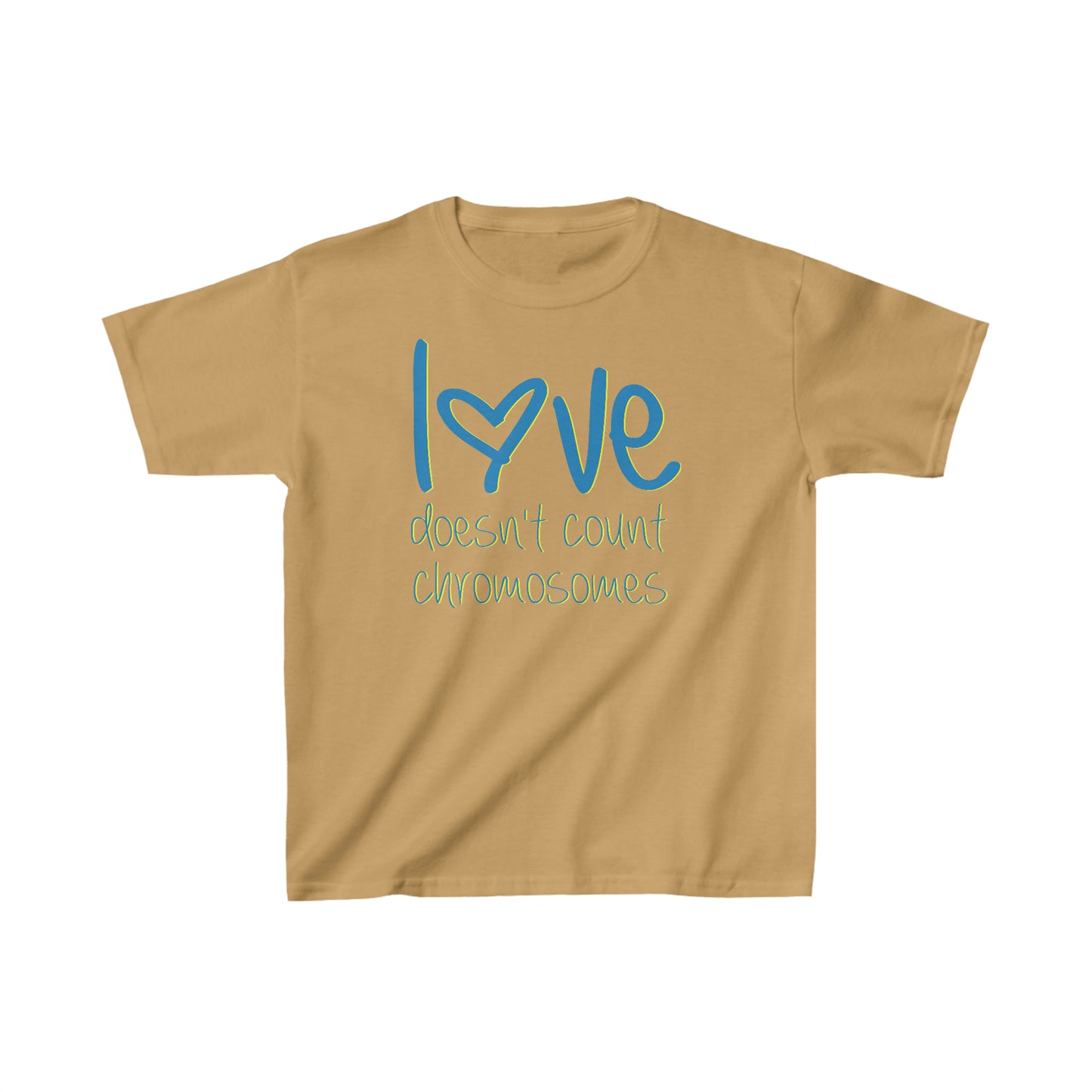 Love doesn't count chromosomes  Kids Heavy Cotton™ Tee