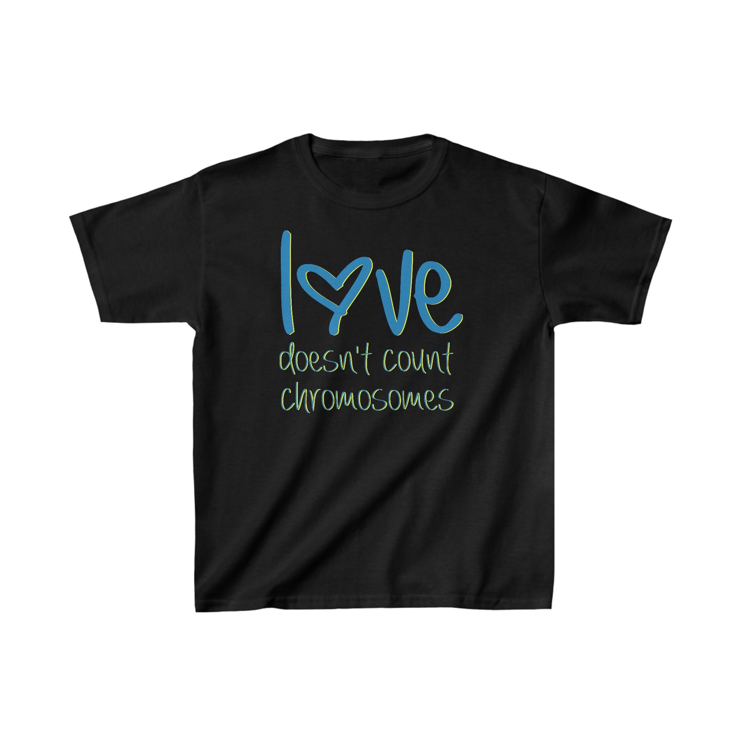 Love doesn't count chromosomes  Kids Heavy Cotton™ Tee