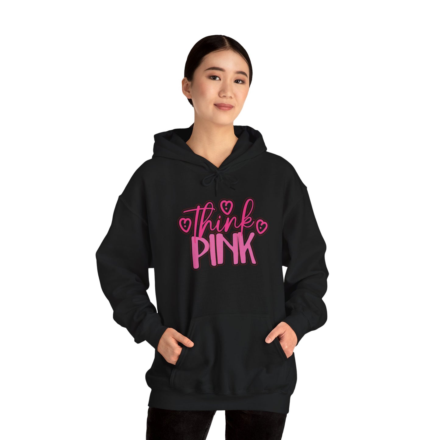 Think Pink Unisex Heavy Blend™ Hooded Sweatshirt