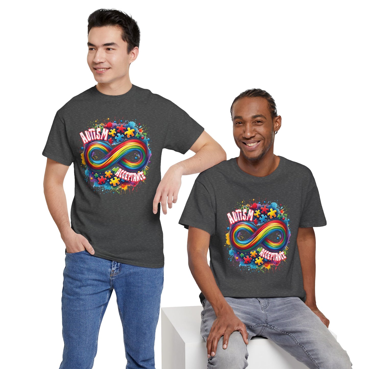 Autism Acceptance Unisex Heavy Cotton Tee