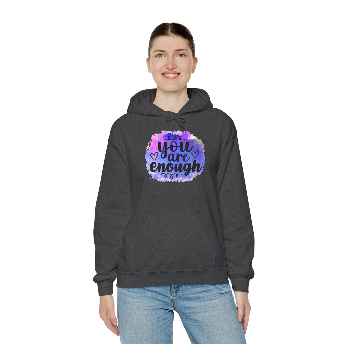 You are enough Unisex Heavy Blend™ Hooded Sweatshirt