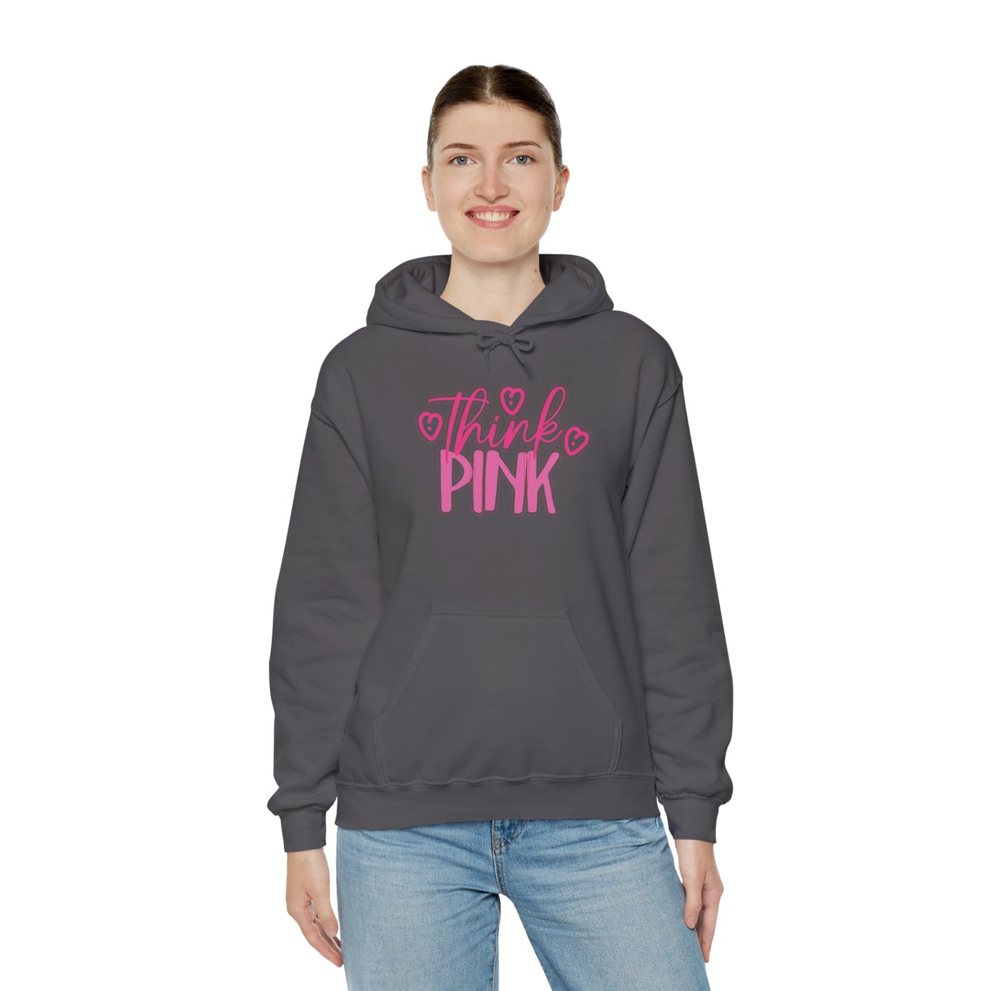 Think Pink Unisex Heavy Blend™ Hooded Sweatshirt