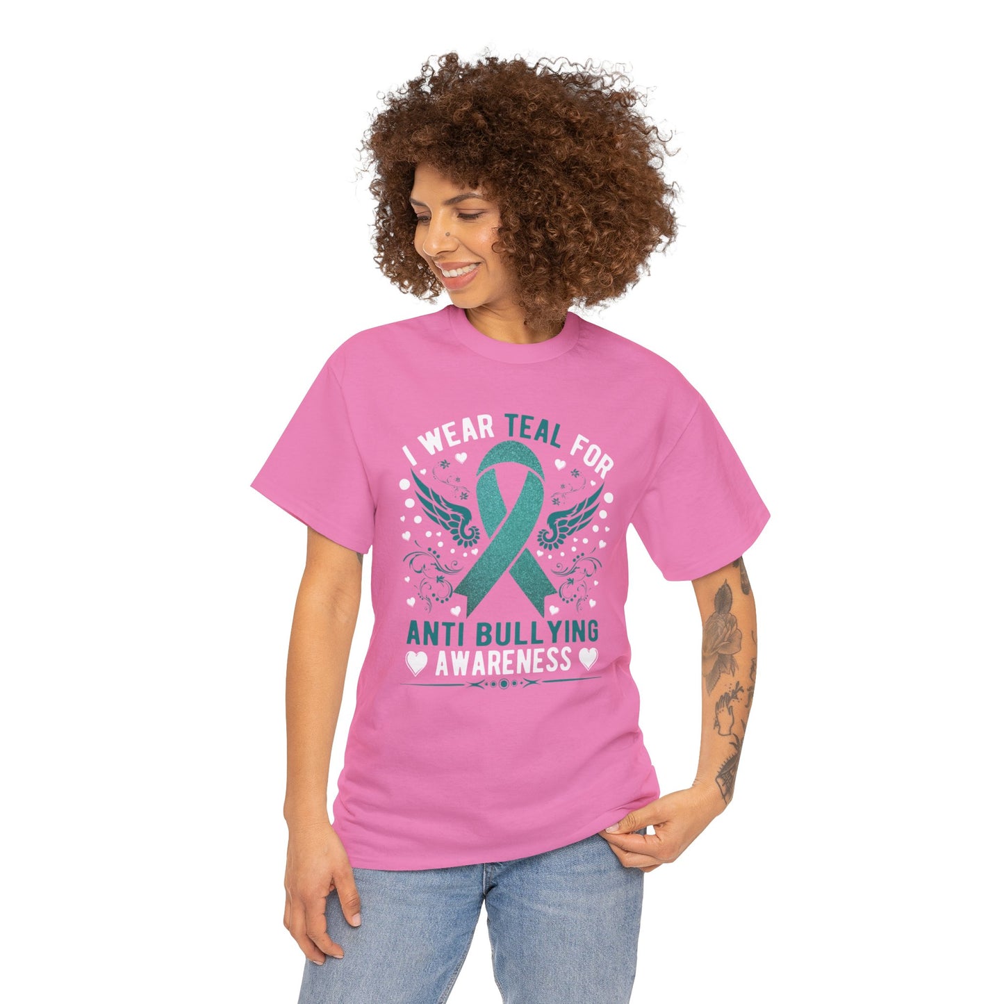 Anti Bully Teal Unisex Heavy Cotton Tee