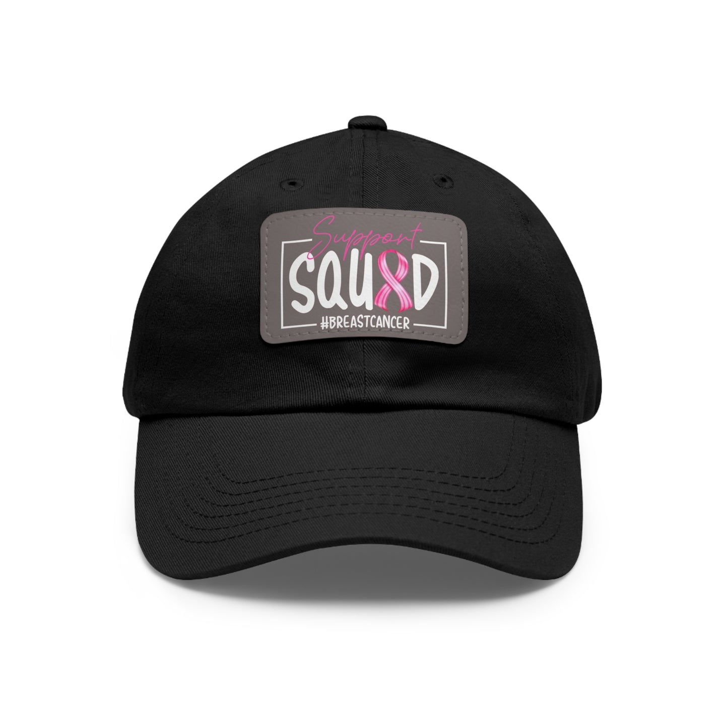 Support Squad Dad Hat with Leather Patch (Rectangle)